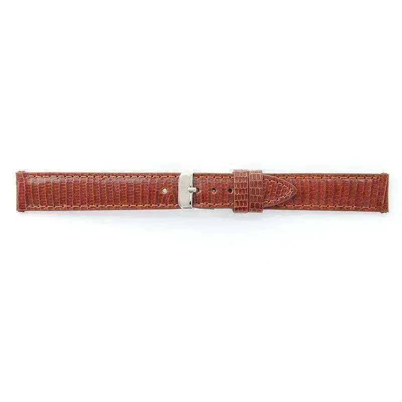 Bracelet de motnre cognac - Cuir Lézard - Atelier Victor - Vintage Shop