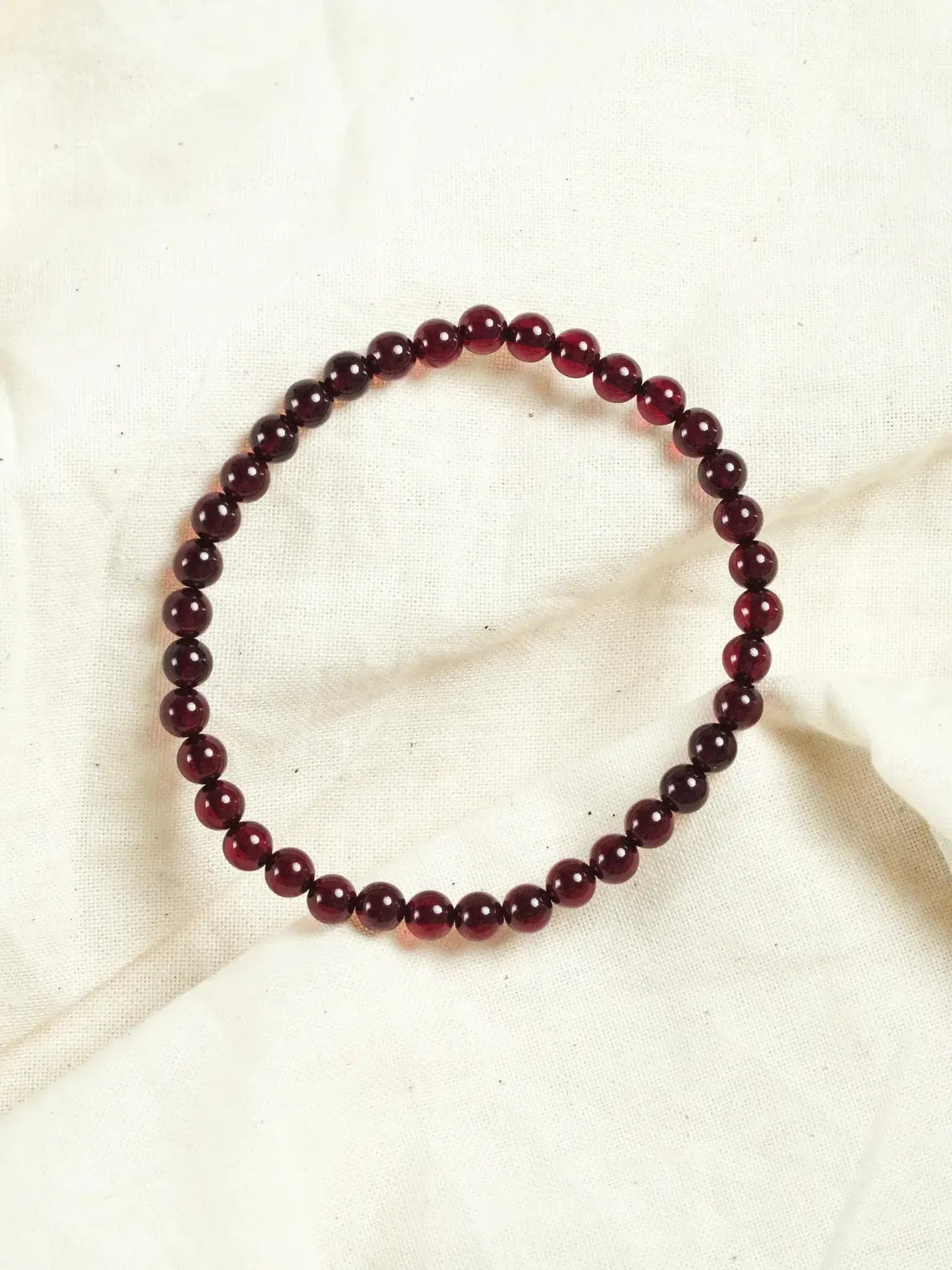 Bracelet en Ambre Baltique naturel - Rondes Fines Rouge - Atelier Victor