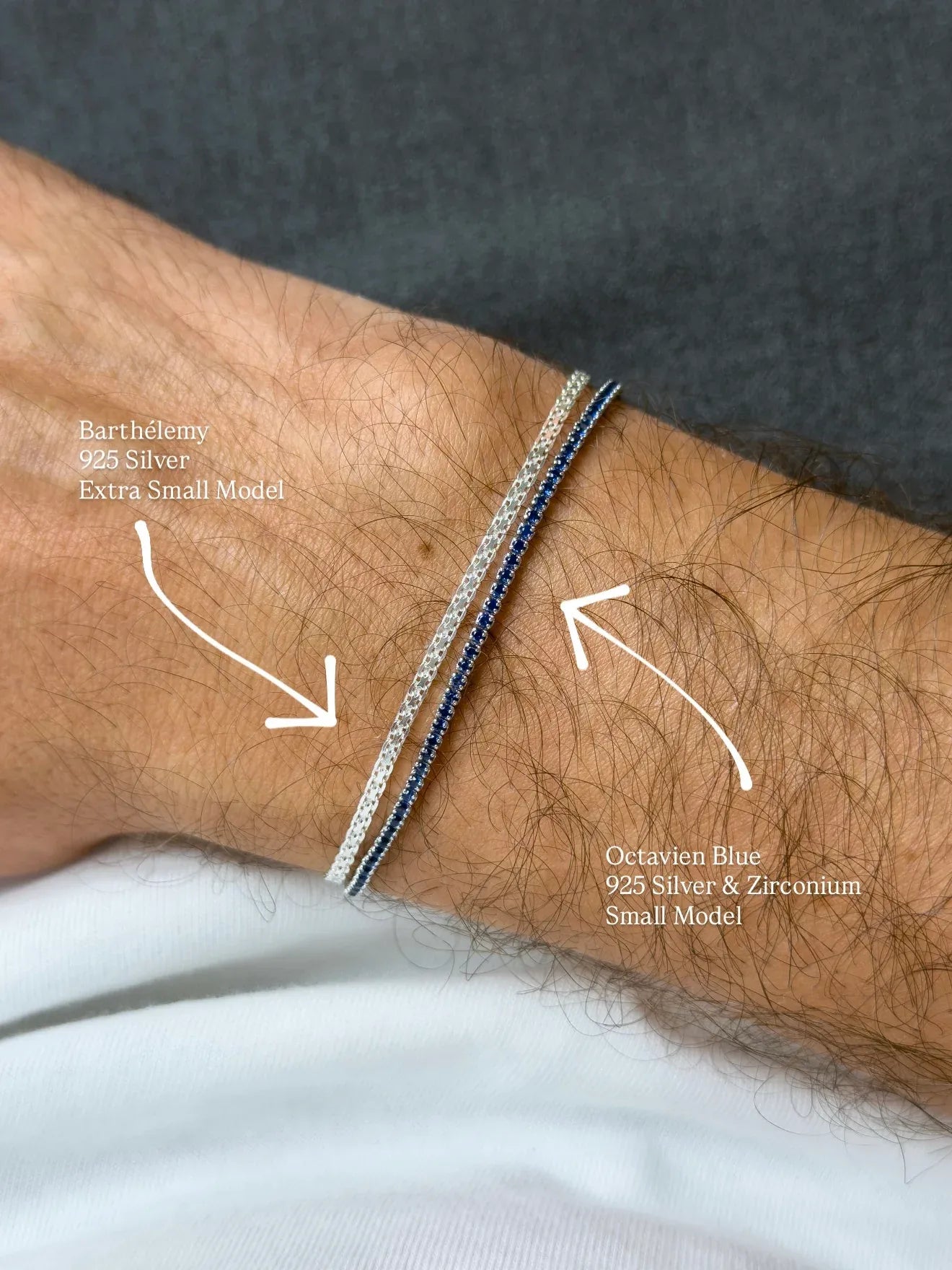 Bracelet en argent 925 - Barthélemy - Très Petit Modèle - Atelier Victor