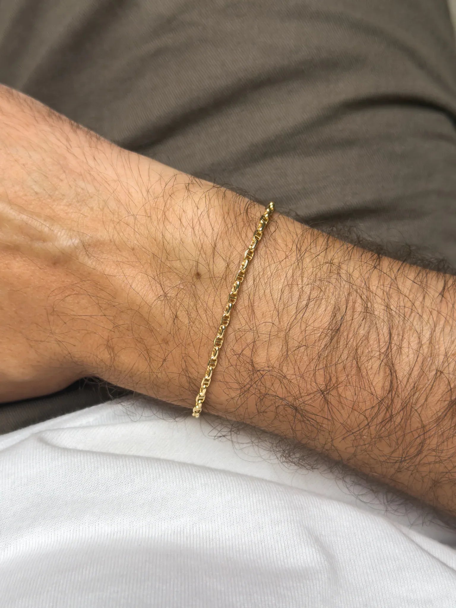 Bracelet en or jaune 18k - Albin - Moyen Modèle - Atelier Victor