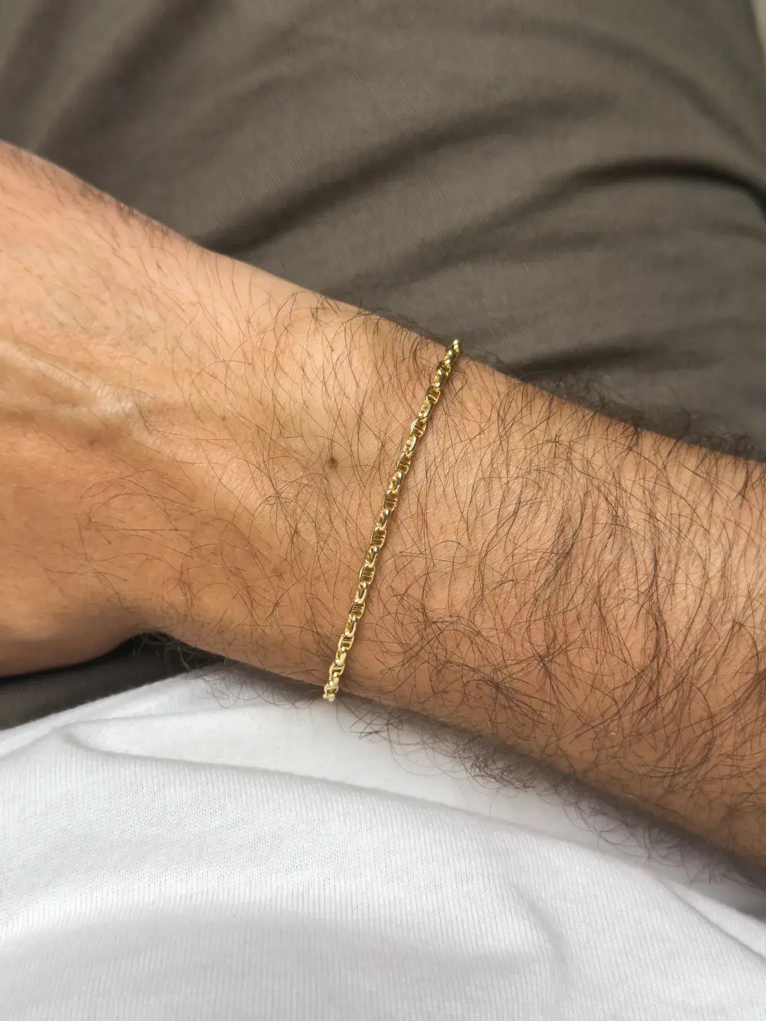 Bracelet en or jaune 18k - Albin - Moyen Modèle - Atelier Victor