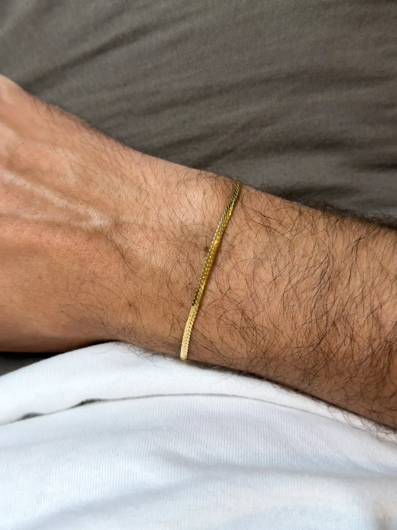 Bracelet or jaune 18k - Isidore - Moyen Modèle - Atelier Victor