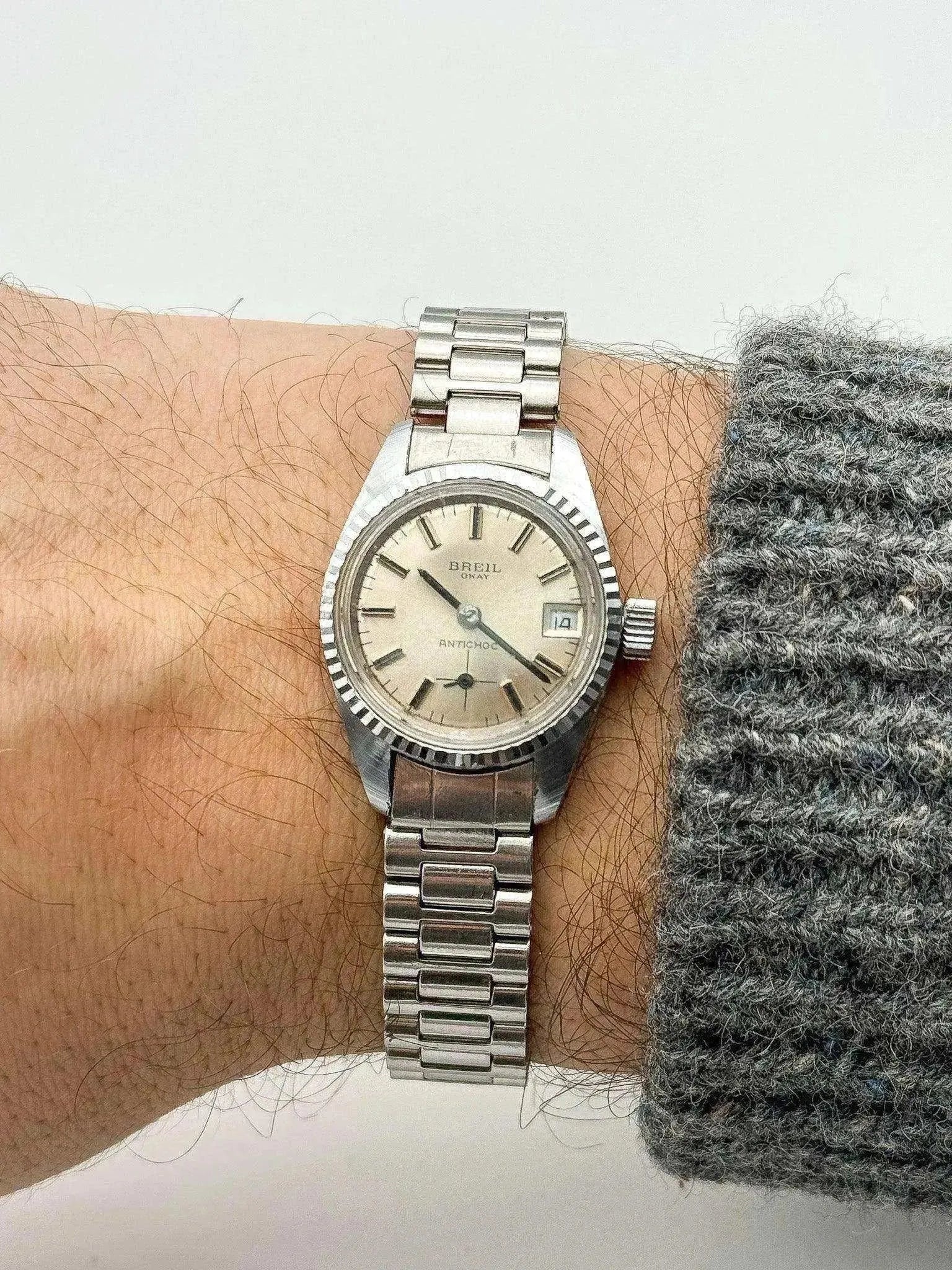 Breil - Datejust Cannelée Petite Seconde Femme - 1960s - Atelier Victor - Vintage Shop