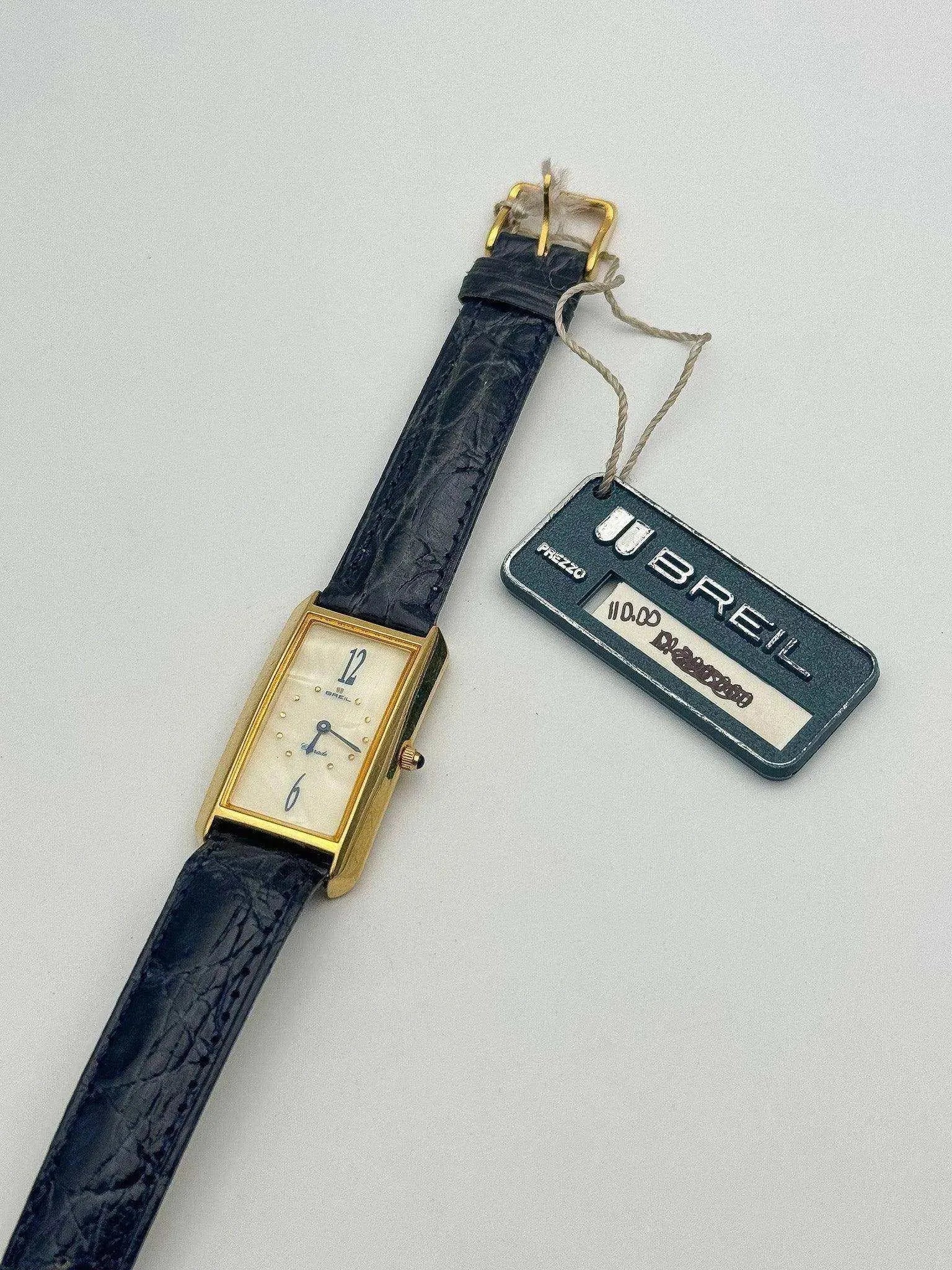 Breil - Gold Tank Oversized - NOS & BOX - 1990/00’s - Atelier Victor Paris - Vintage Watch Shop Dubai