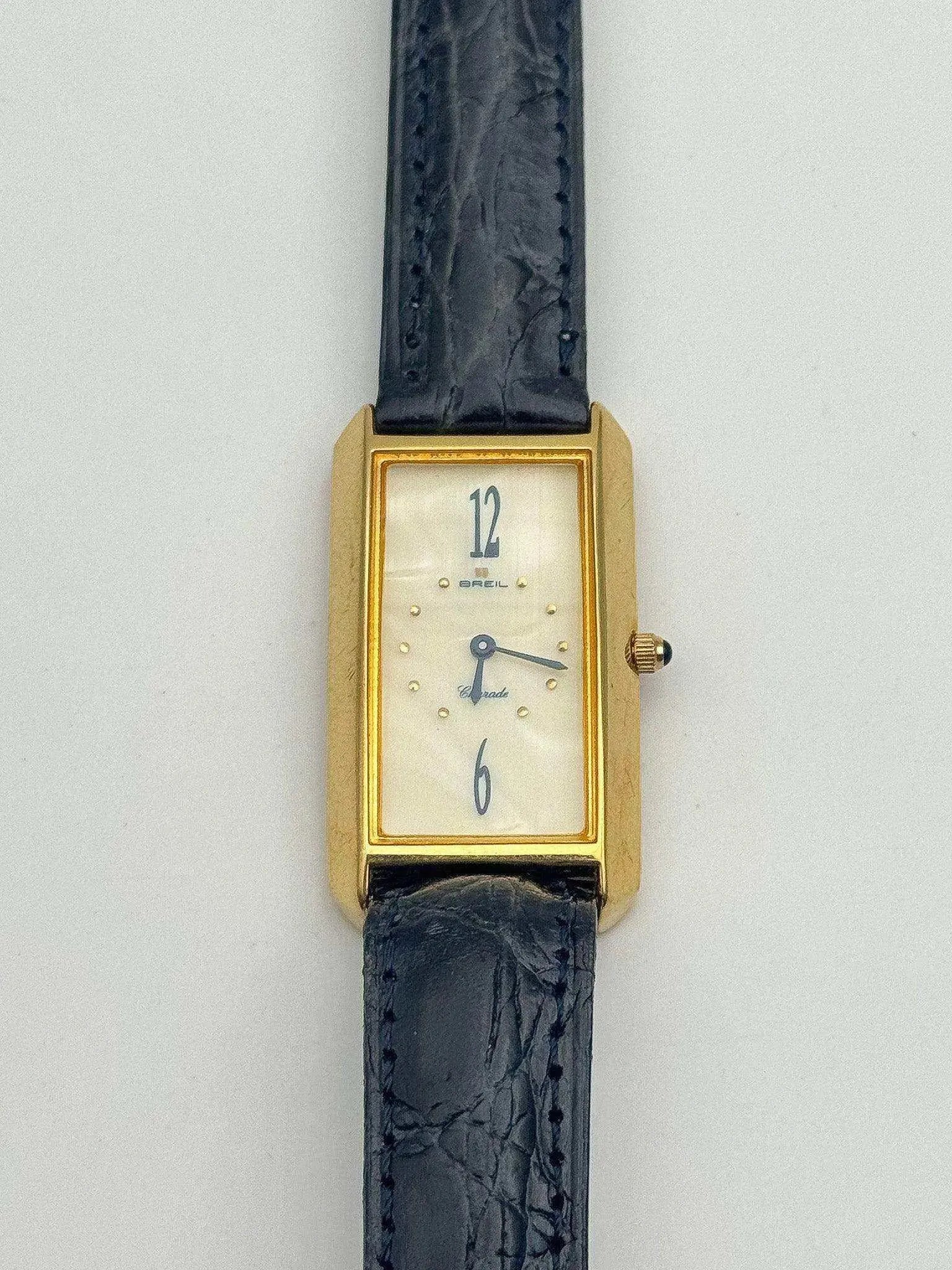 Breil - Gold Tank Oversized - NOS & BOX - 1990/00’s - Atelier Victor Paris - Vintage Watch Shop Dubai