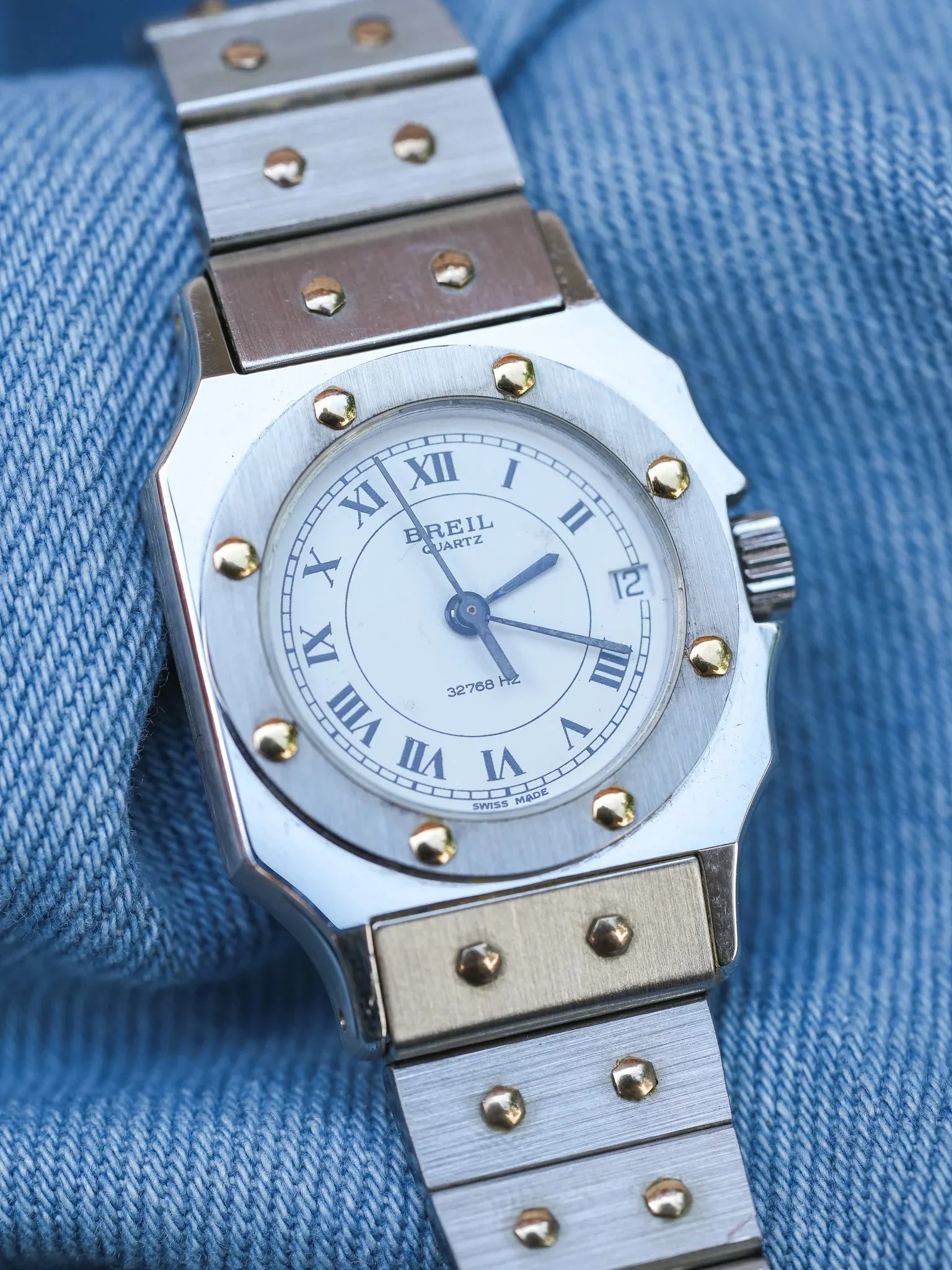 Breil - Mini "Santos" Acier - NOS - 1980s - Atelier Victor