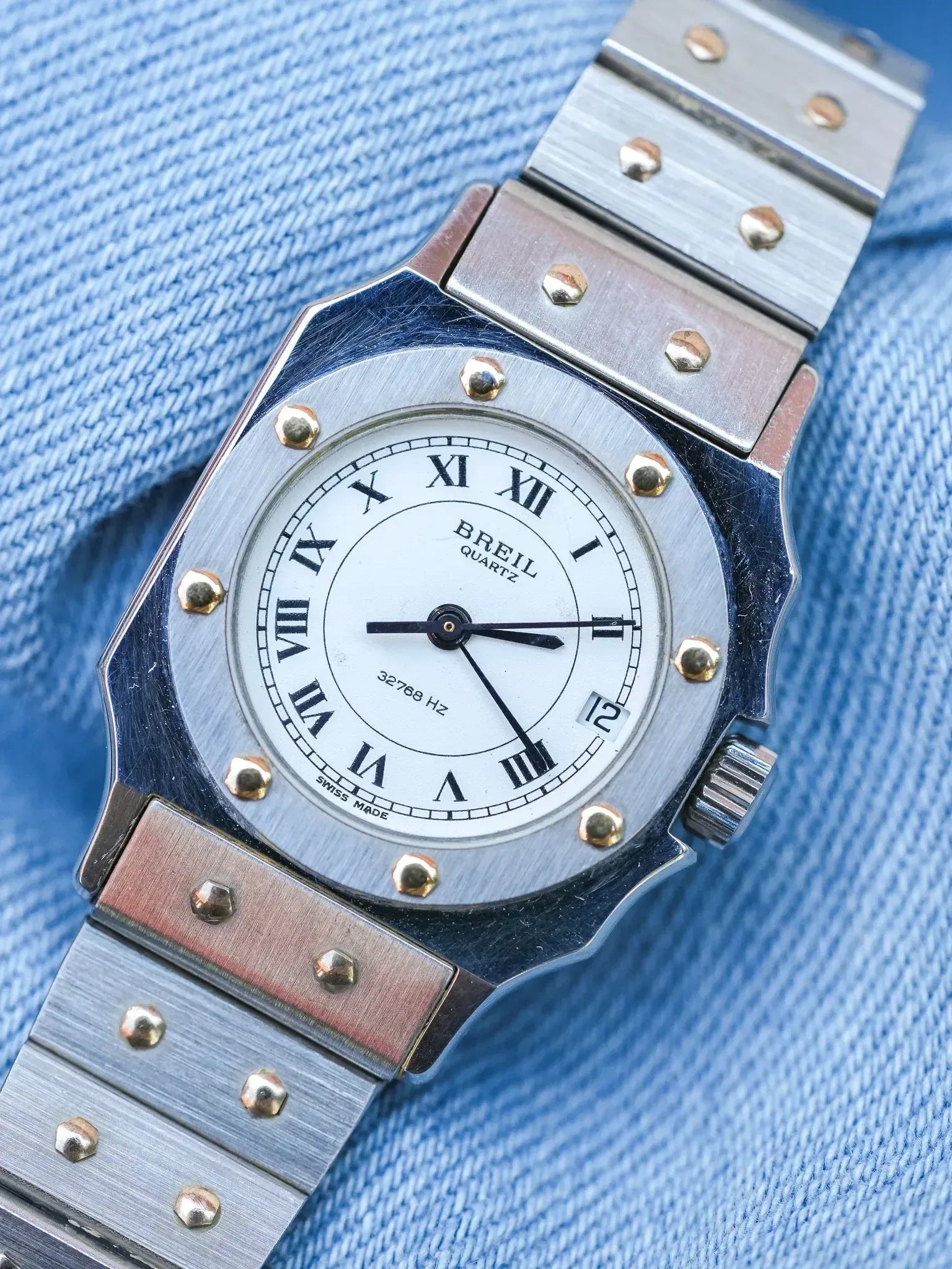 Breil - Mini "Santos" Acier - NOS - 1980s - Atelier Victor