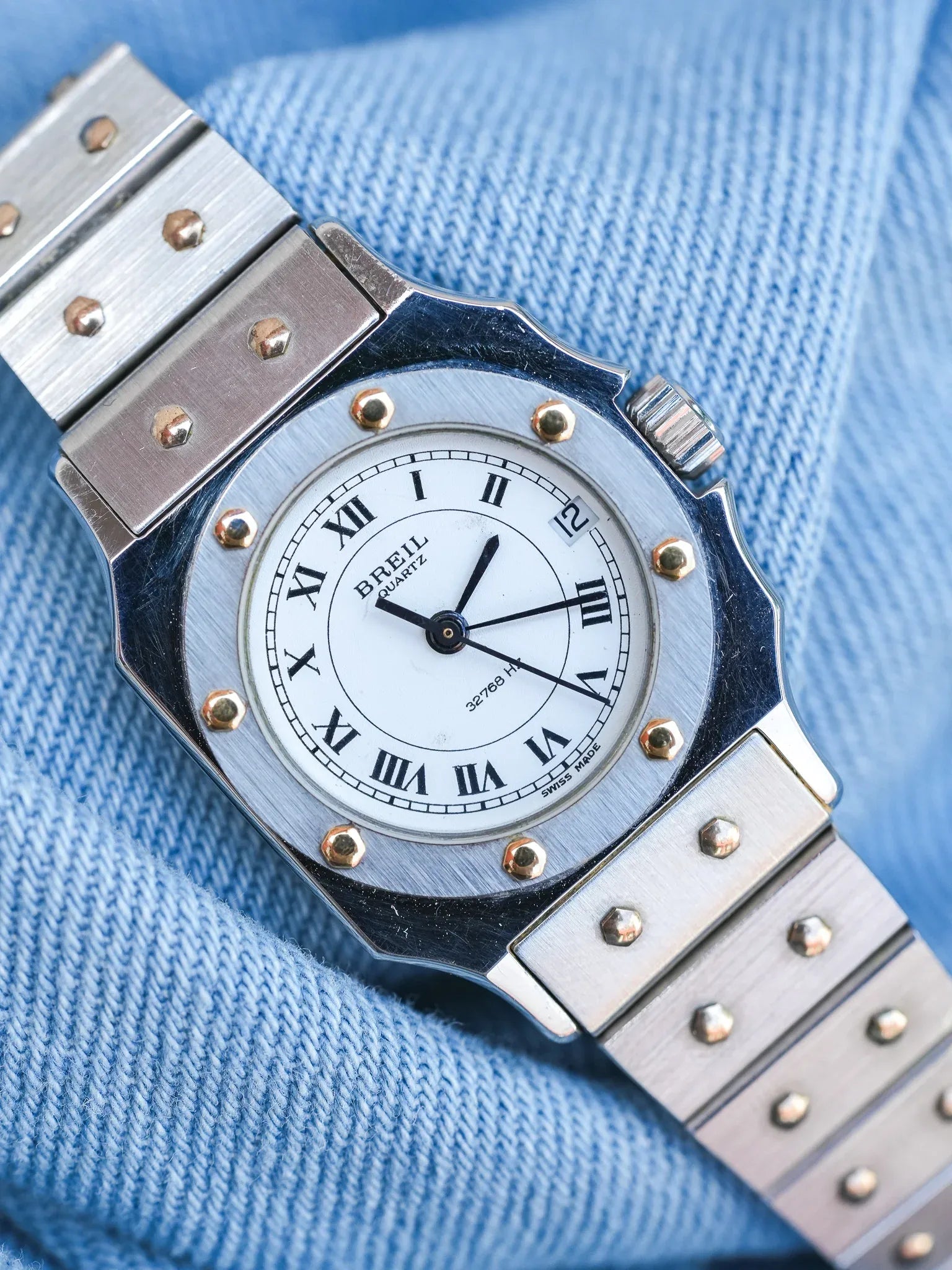 Breil - Mini "Santos" Acier - NOS - 1980s - Atelier Victor