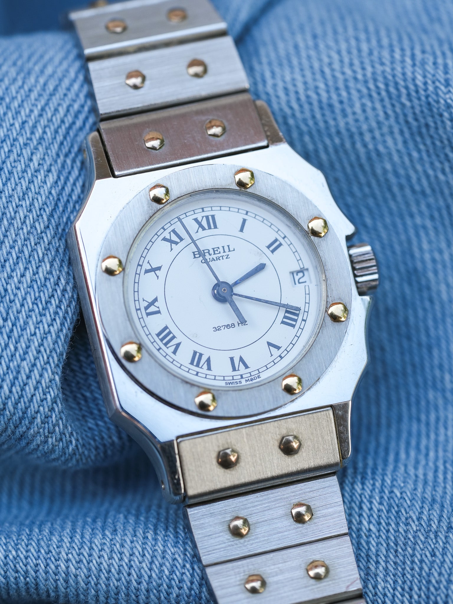Breil - Mini "Santos" Acier - NOS - 1980s - Atelier Victor - Vintage Shop