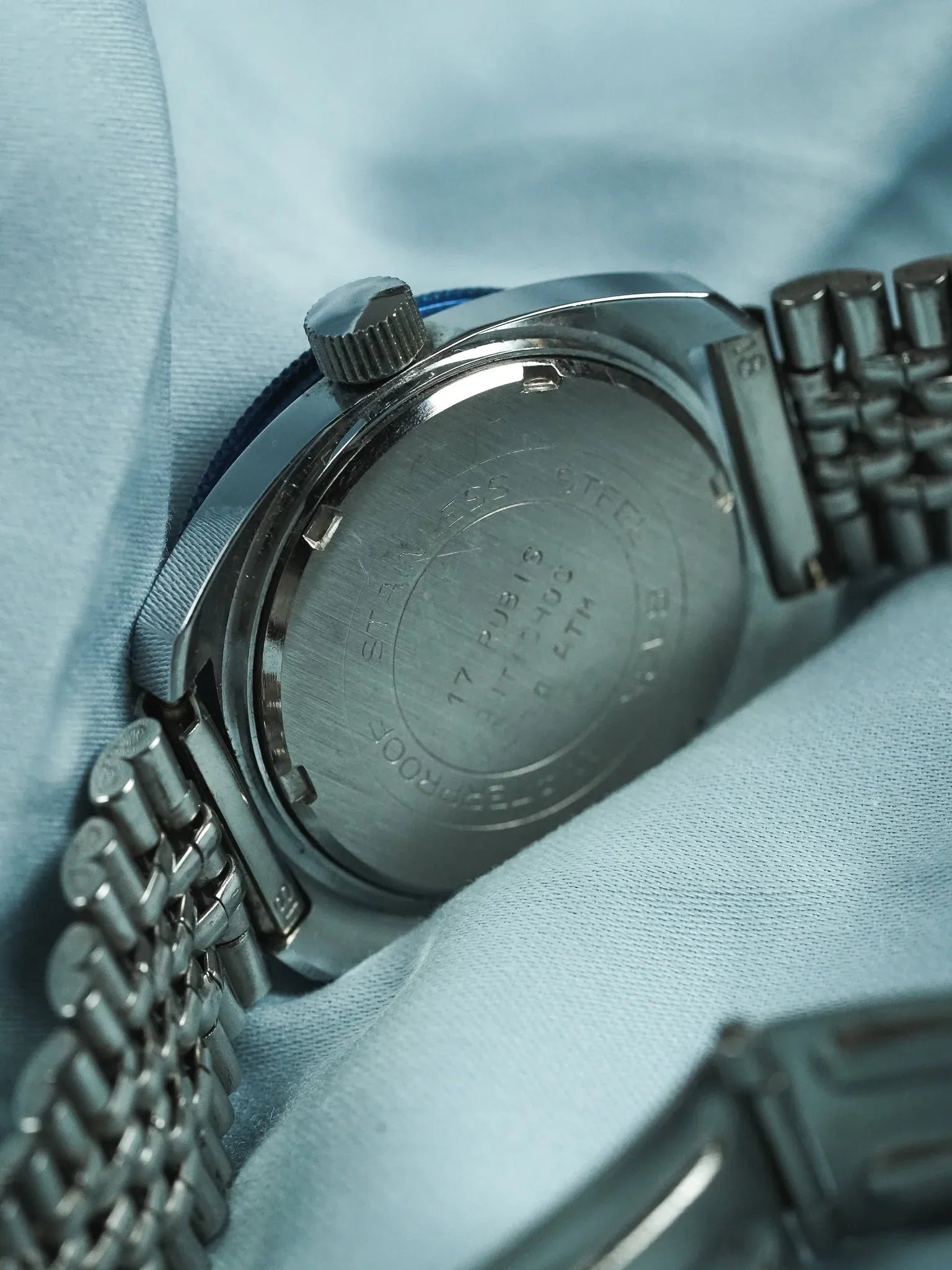 Breil - Plongeuse cadran vert lunette bleu - 1960s - Atelier Victor