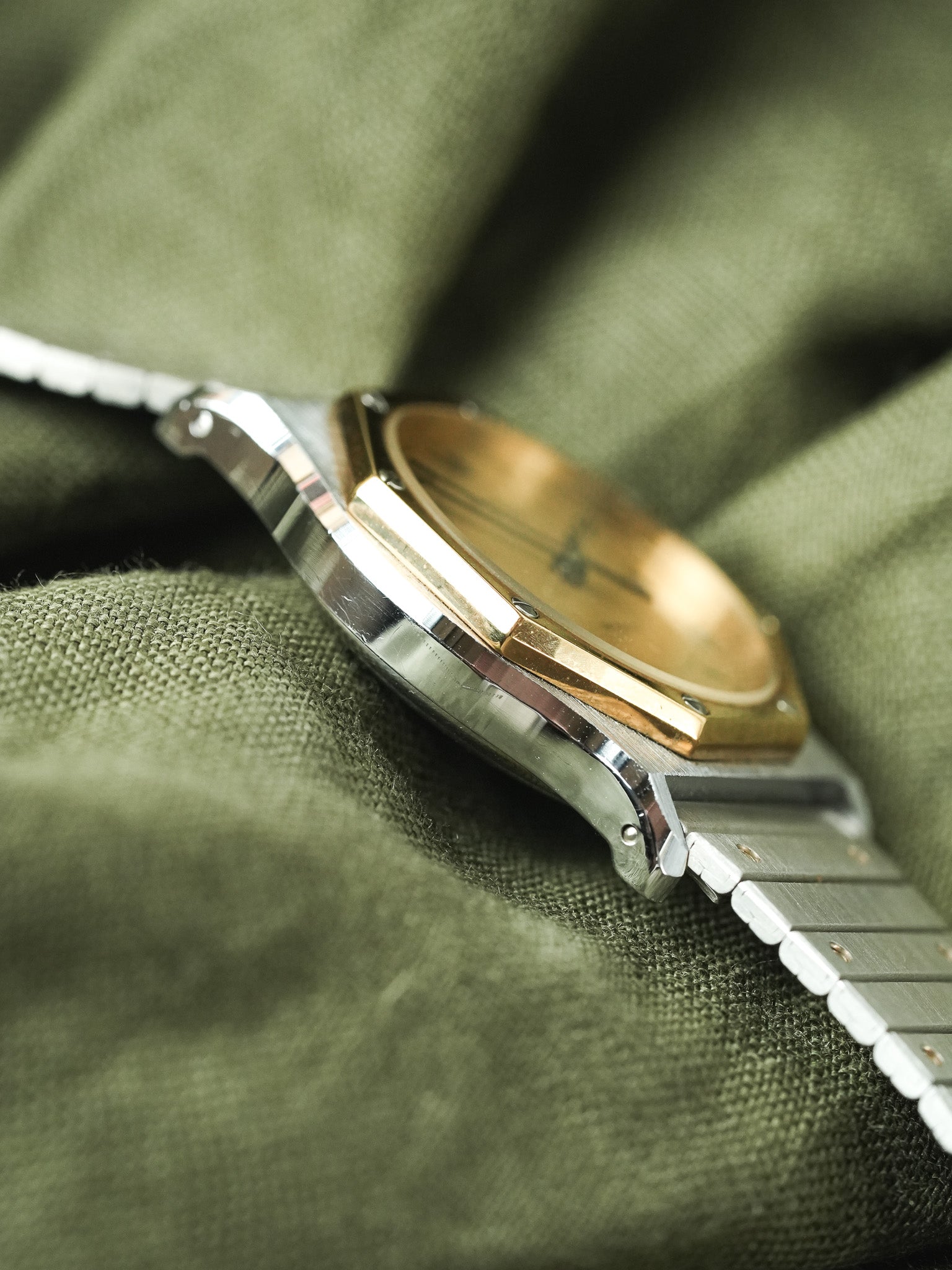 Breil - "Santos" Octogonale Acier Or - 1980s - Atelier Victor - Vintage Watch Shop