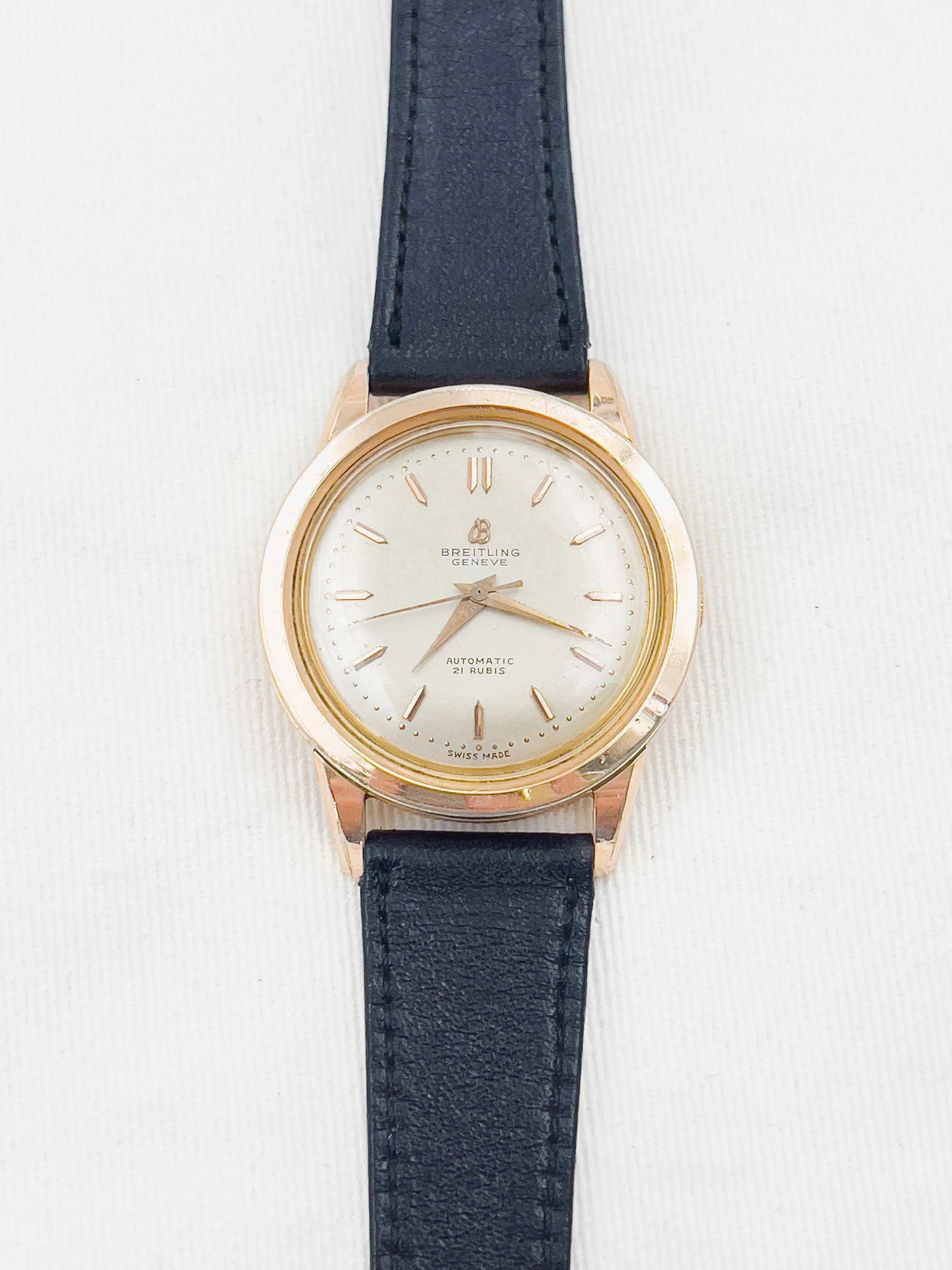Breitling - Bidynator plaqué or rose - 1950s - Atelier Victor