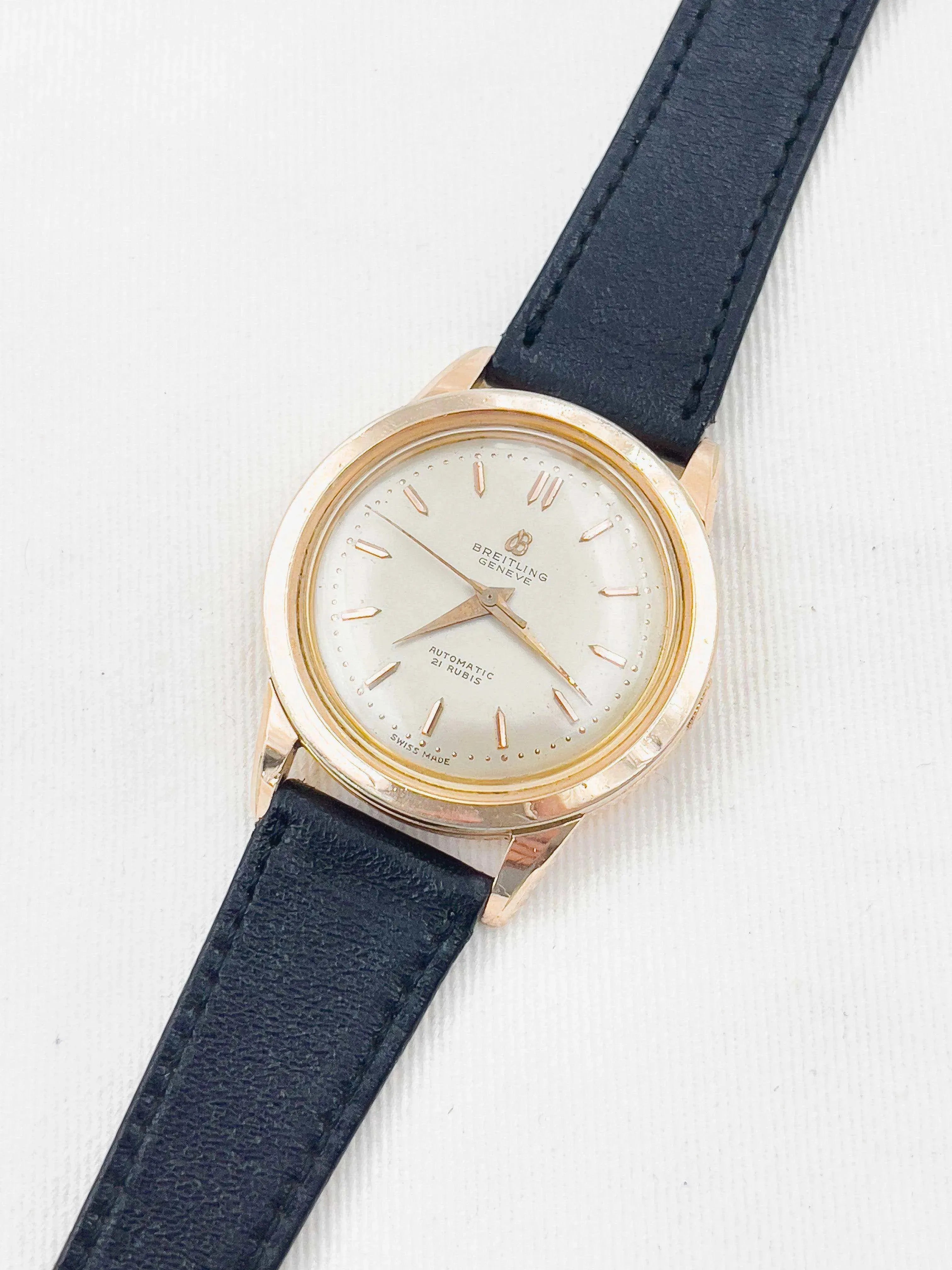Breitling - Bidynator plaqué or rose - 1950s - Atelier Victor