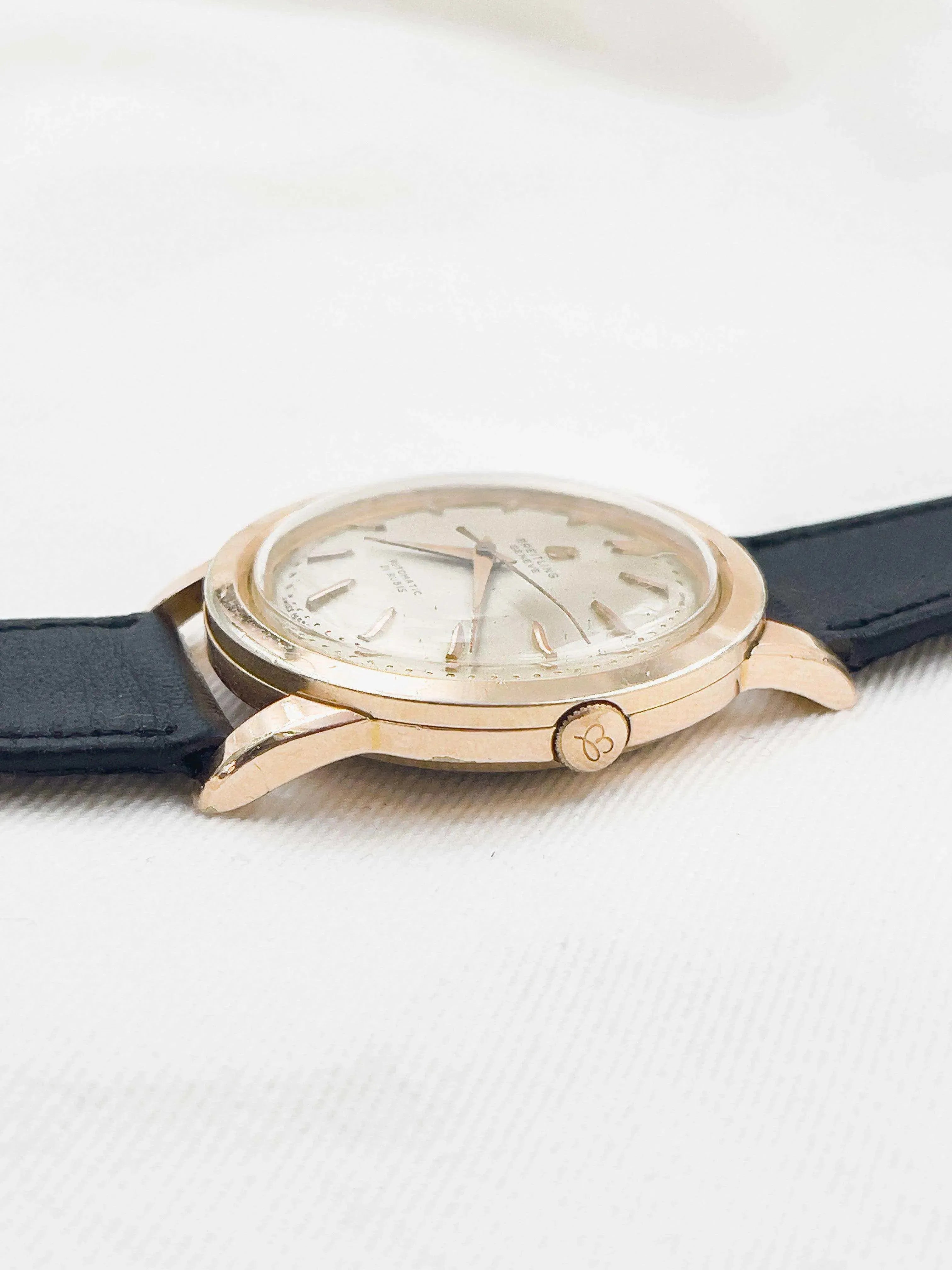 Breitling - Bidynator plaqué or rose - 1950s - Atelier Victor