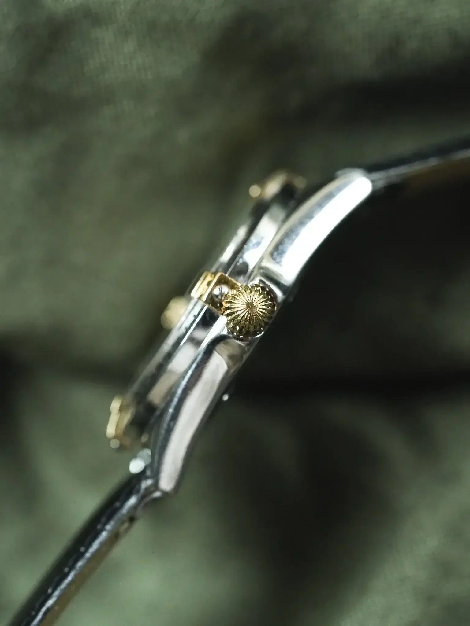 Breitling - Callisto Cadran blanc Lunette acier or - 1990s - Atelier Victor