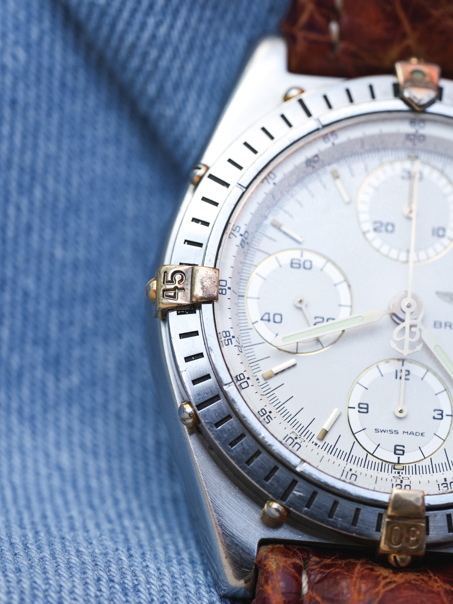 Breitling - Chronomat 81.950 B13047 Blanc - 1990s - Atelier Victor - Vintage Watch Shop