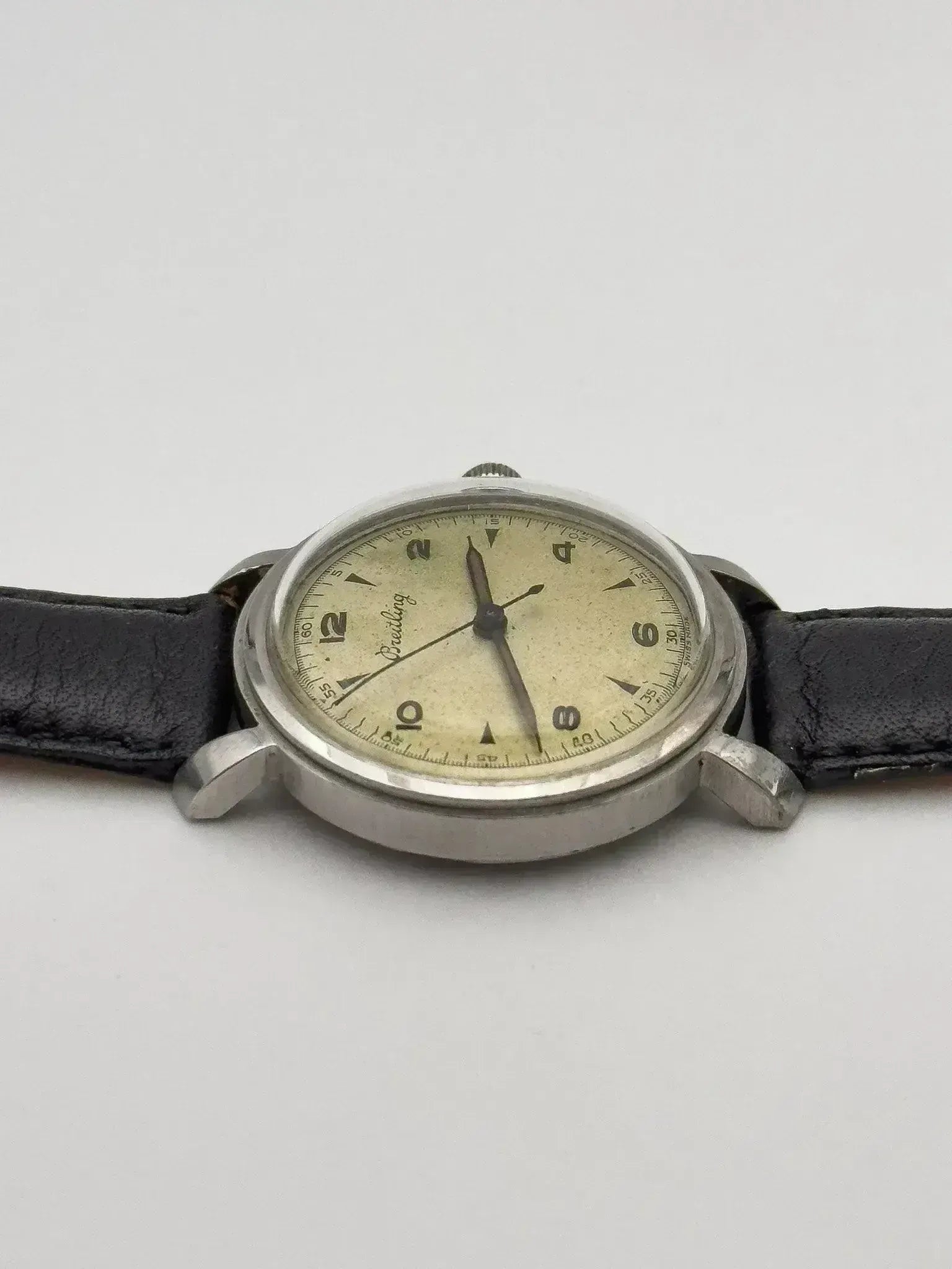 Breitling - Patine Tear Drop Acier - 1950s - Atelier Victor