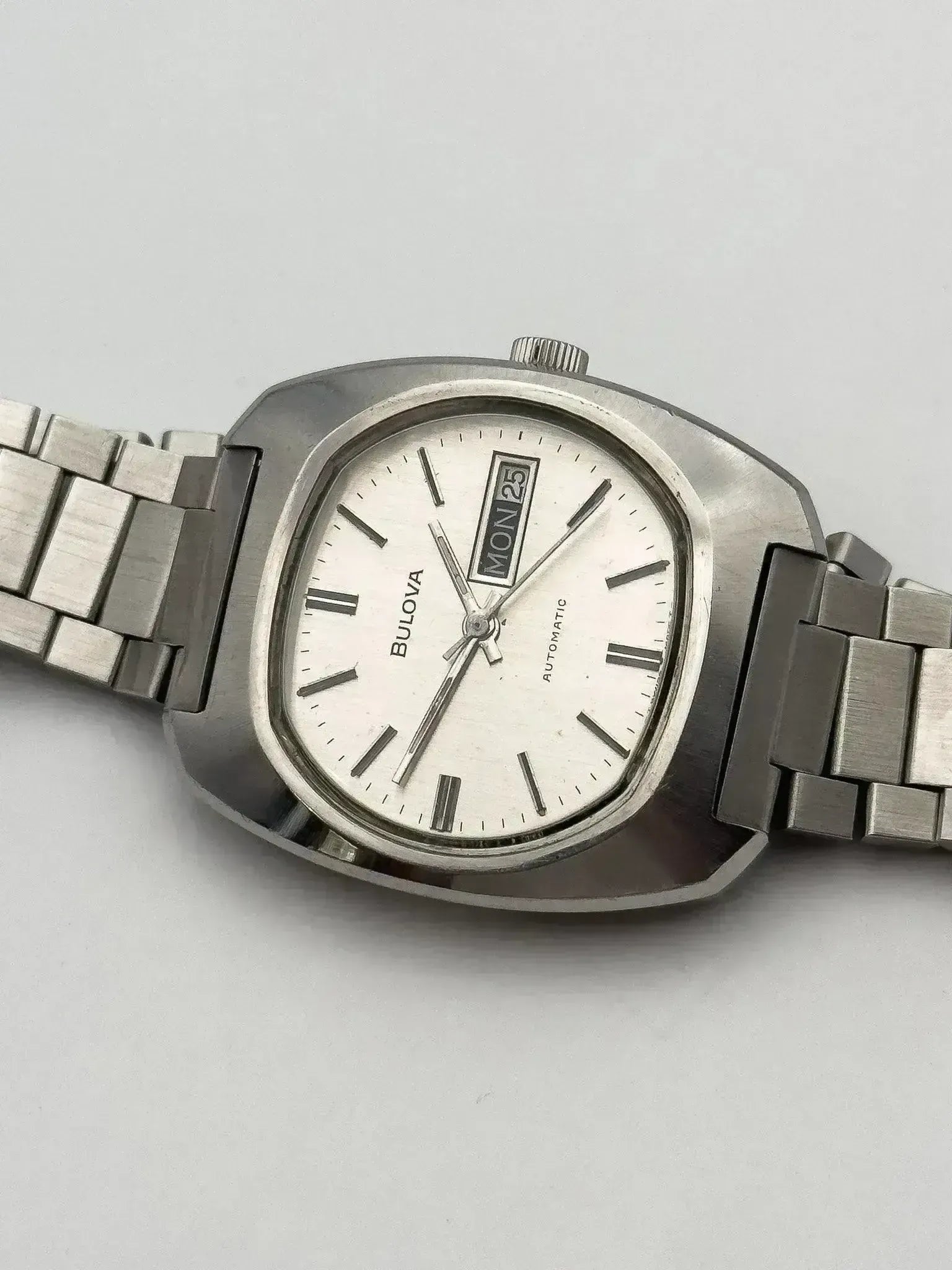 Bulova - Boitier TV Automatique Acier - 1980s - Atelier Victor