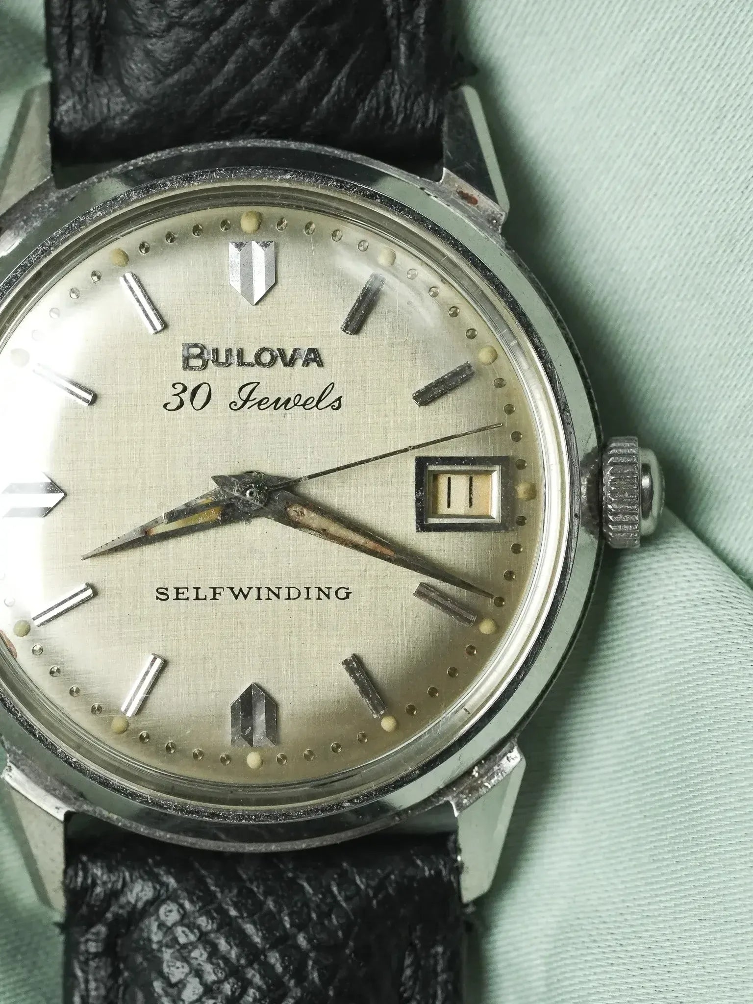 Bulova - Cadran Lin Date Automatique - 1966 - Atelier Victor
