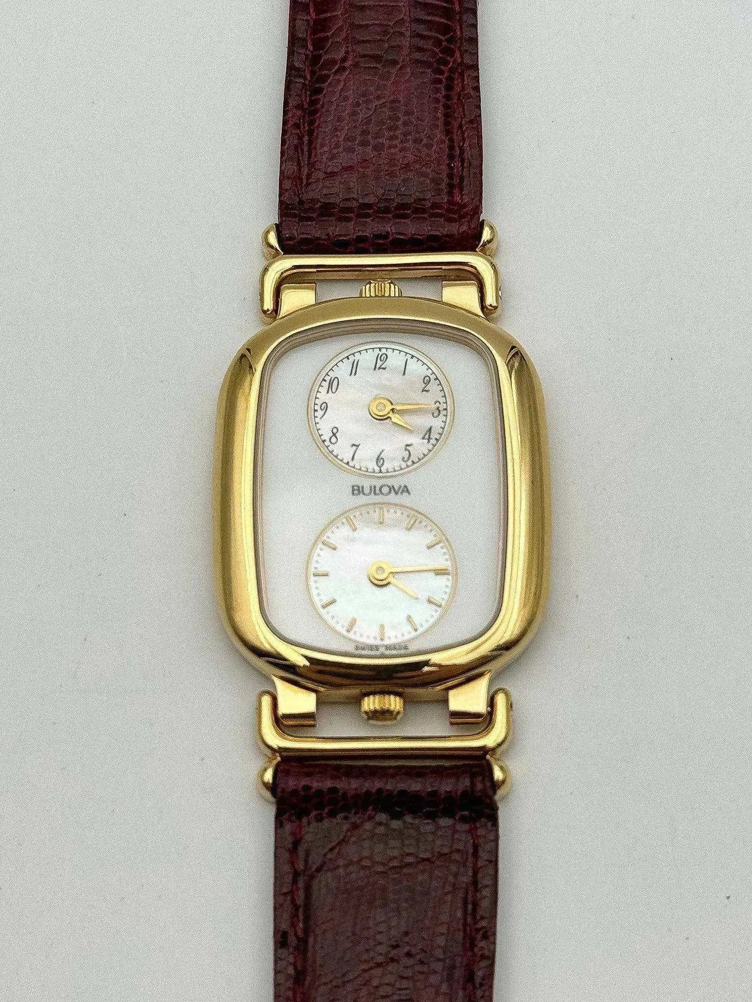 Bulova - Dual Time Nacre NOS - boite - 1990s - Atelier Victor