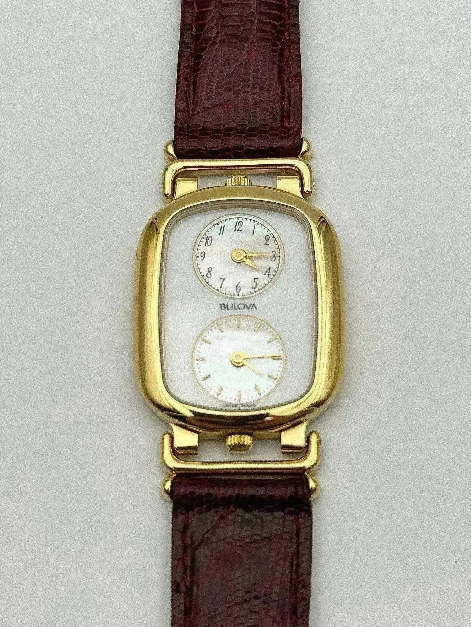 Bulova - Dual Time Nacre NOS - boite - 1990s - Atelier Victor
