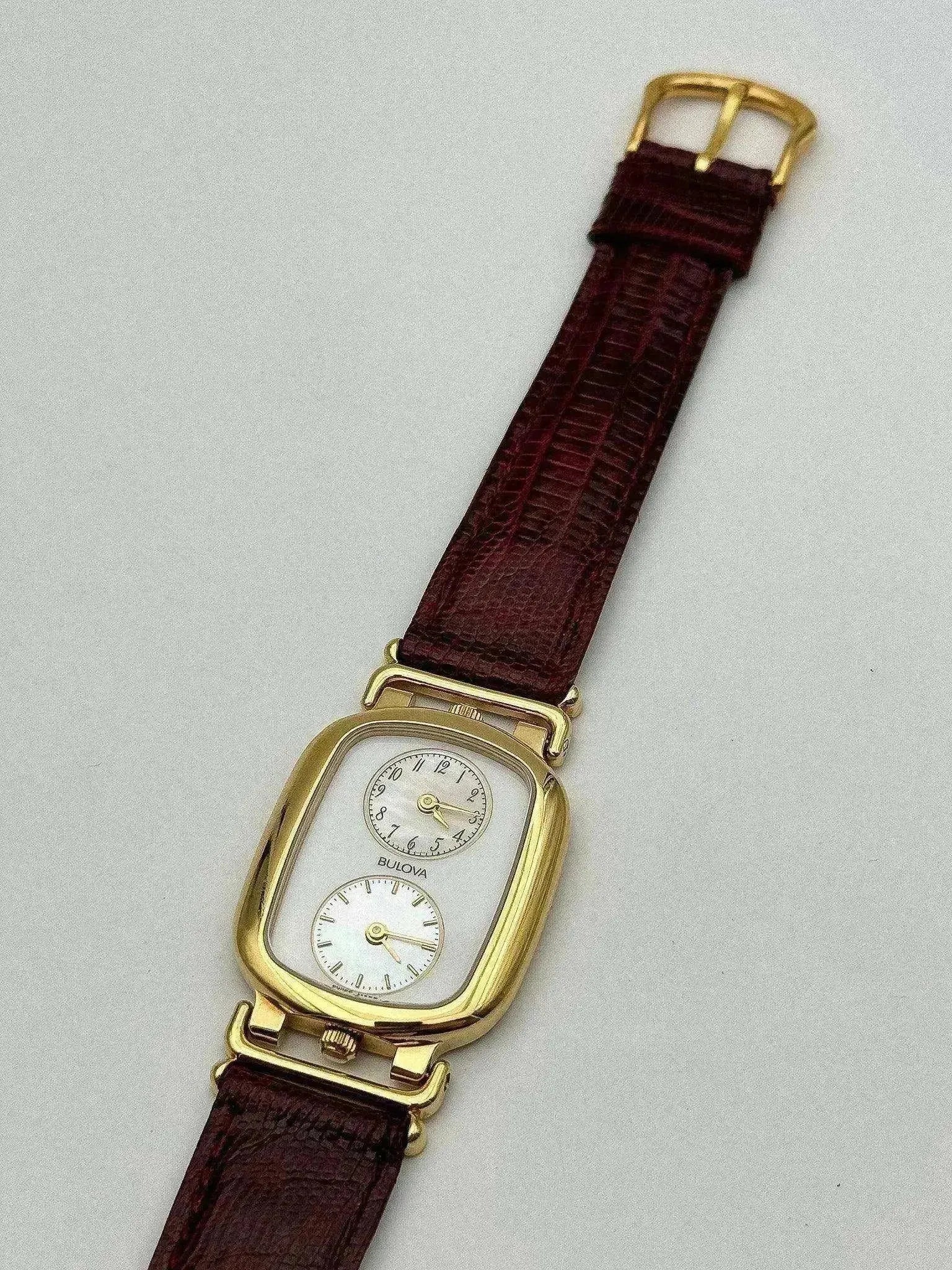 Bulova - Dual Time Nacre NOS - boite - 1990s - Atelier Victor