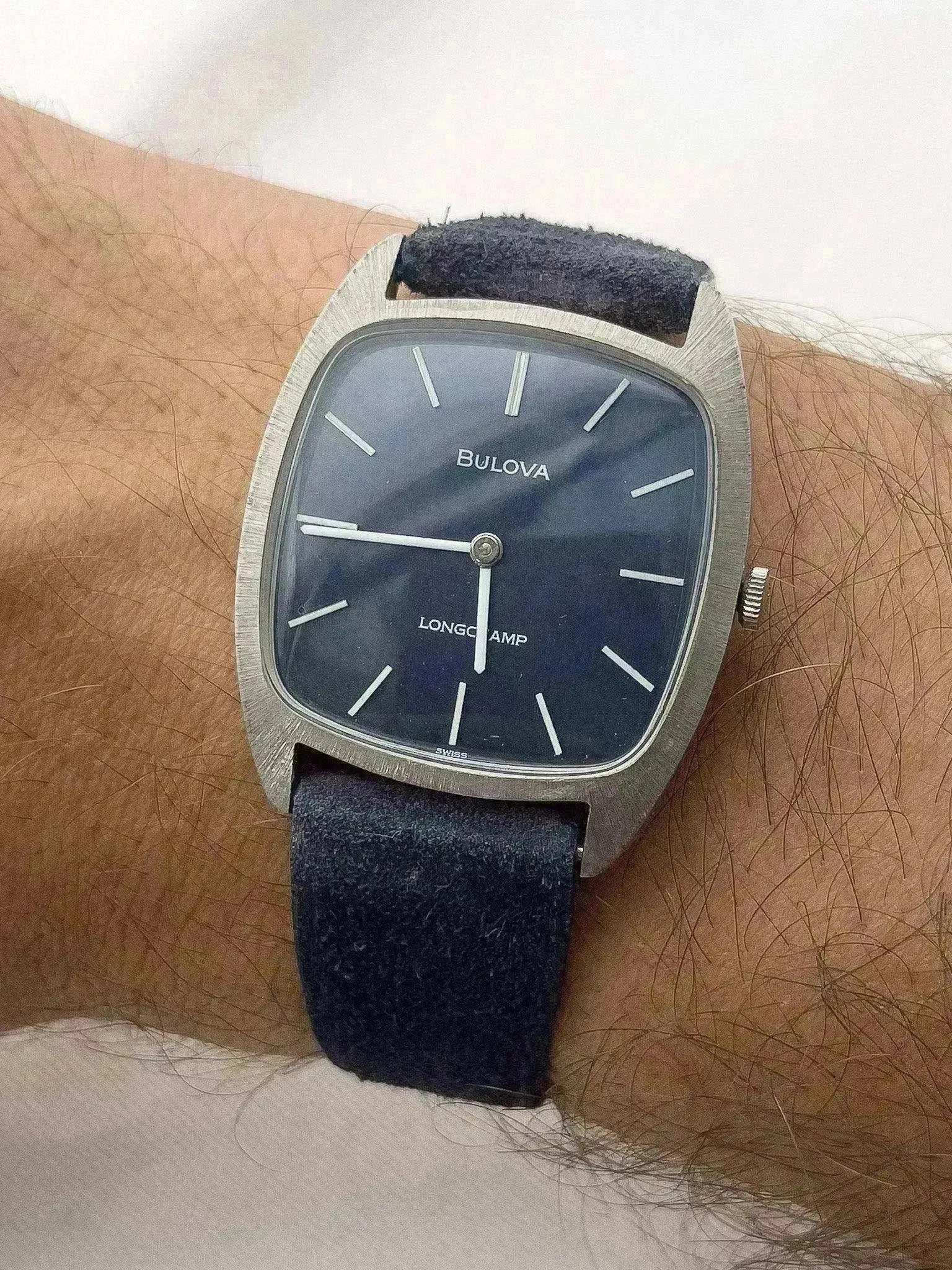 Bulova x Longtemps - Blue Dress Watch - NOS + boite - 1980s - Atelier Victor