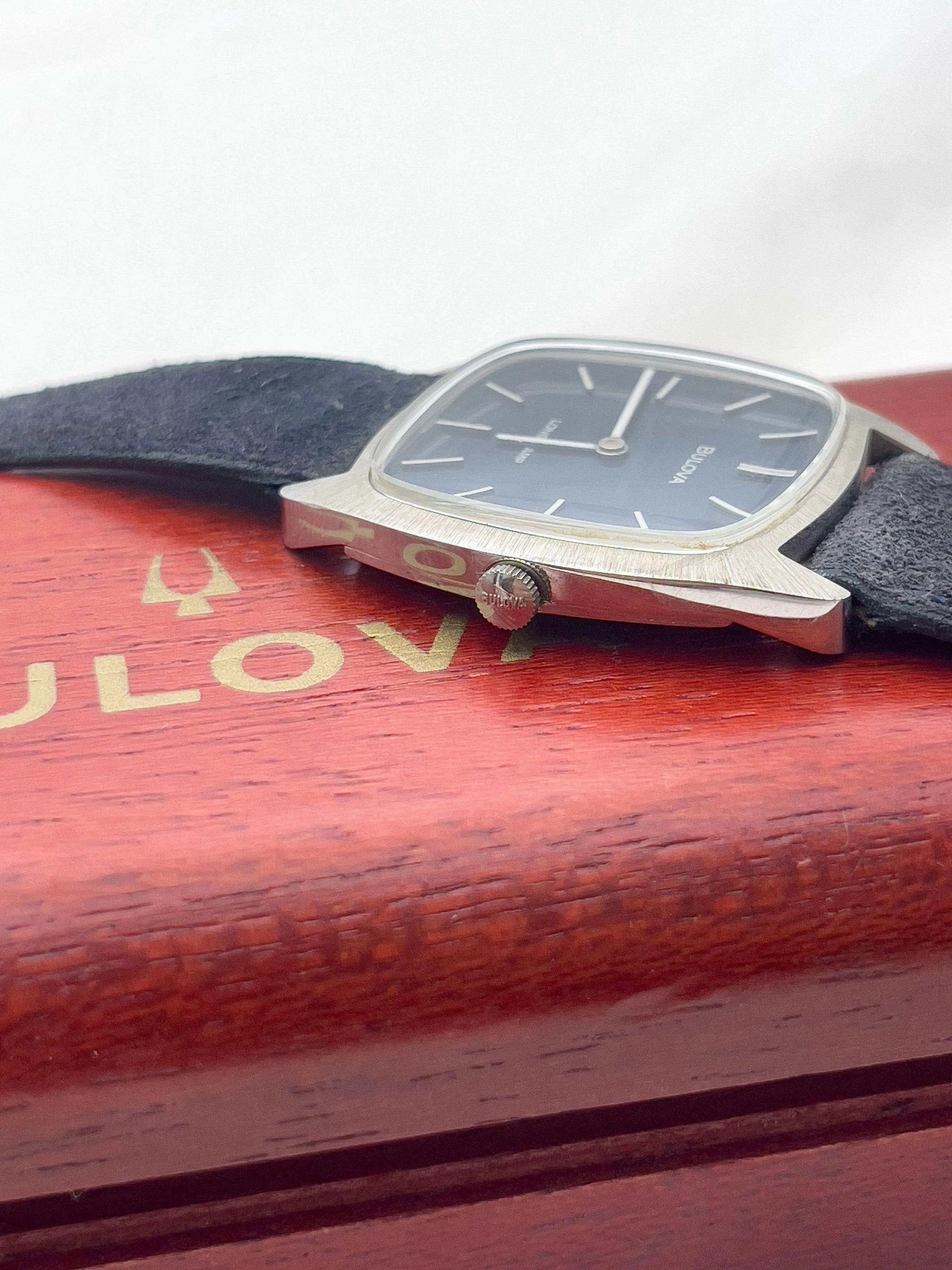 Bulova x Longtemps - Blue Dress Watch NOS + BOX - 1980’s - Atelier Victor Paris - Vintage Watch Shop Dubai