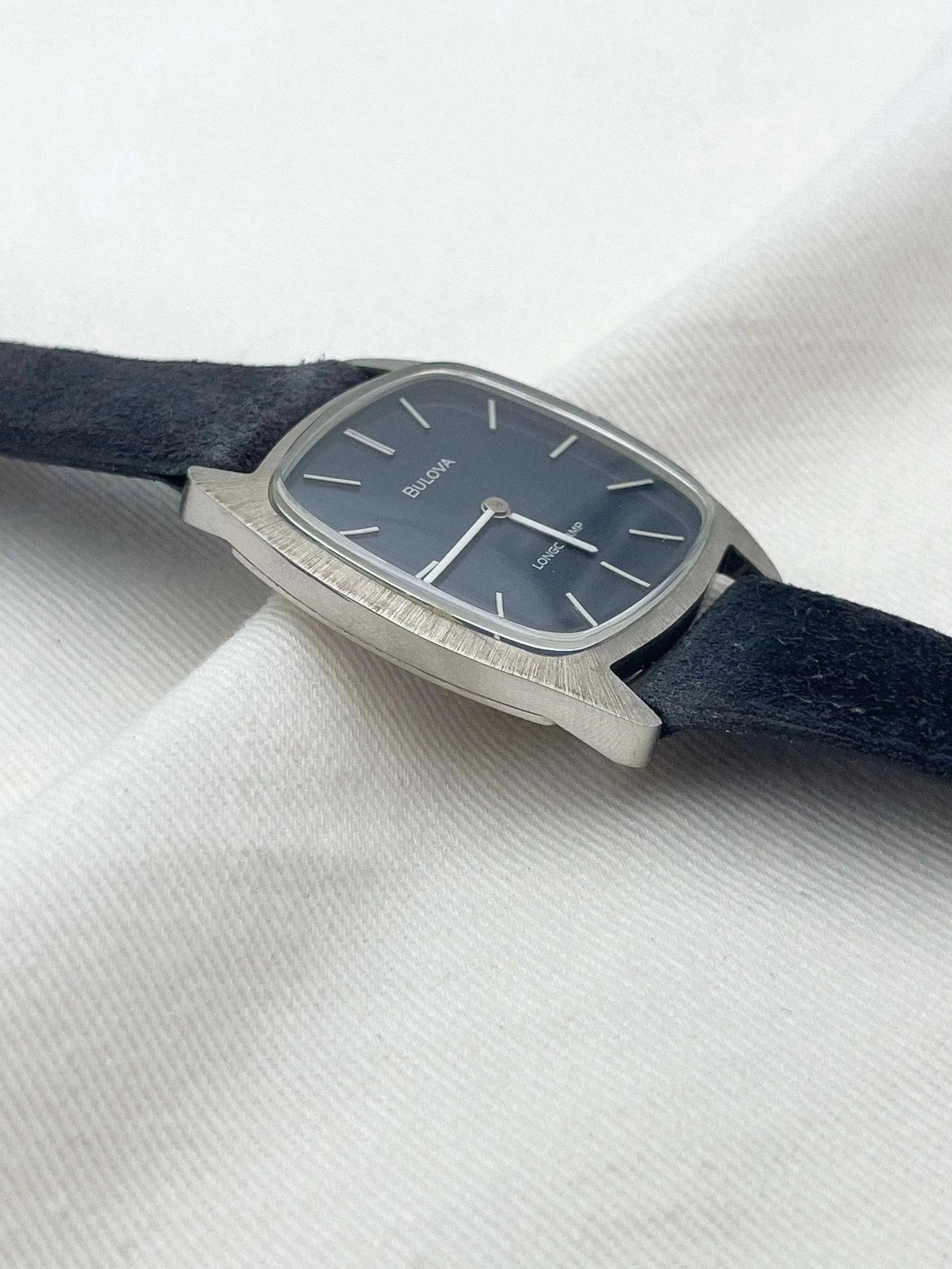 Bulova x Longtemps - Blue Dress Watch NOS + BOX - 1980’s - Atelier Victor Paris - Vintage Watch Shop Dubai