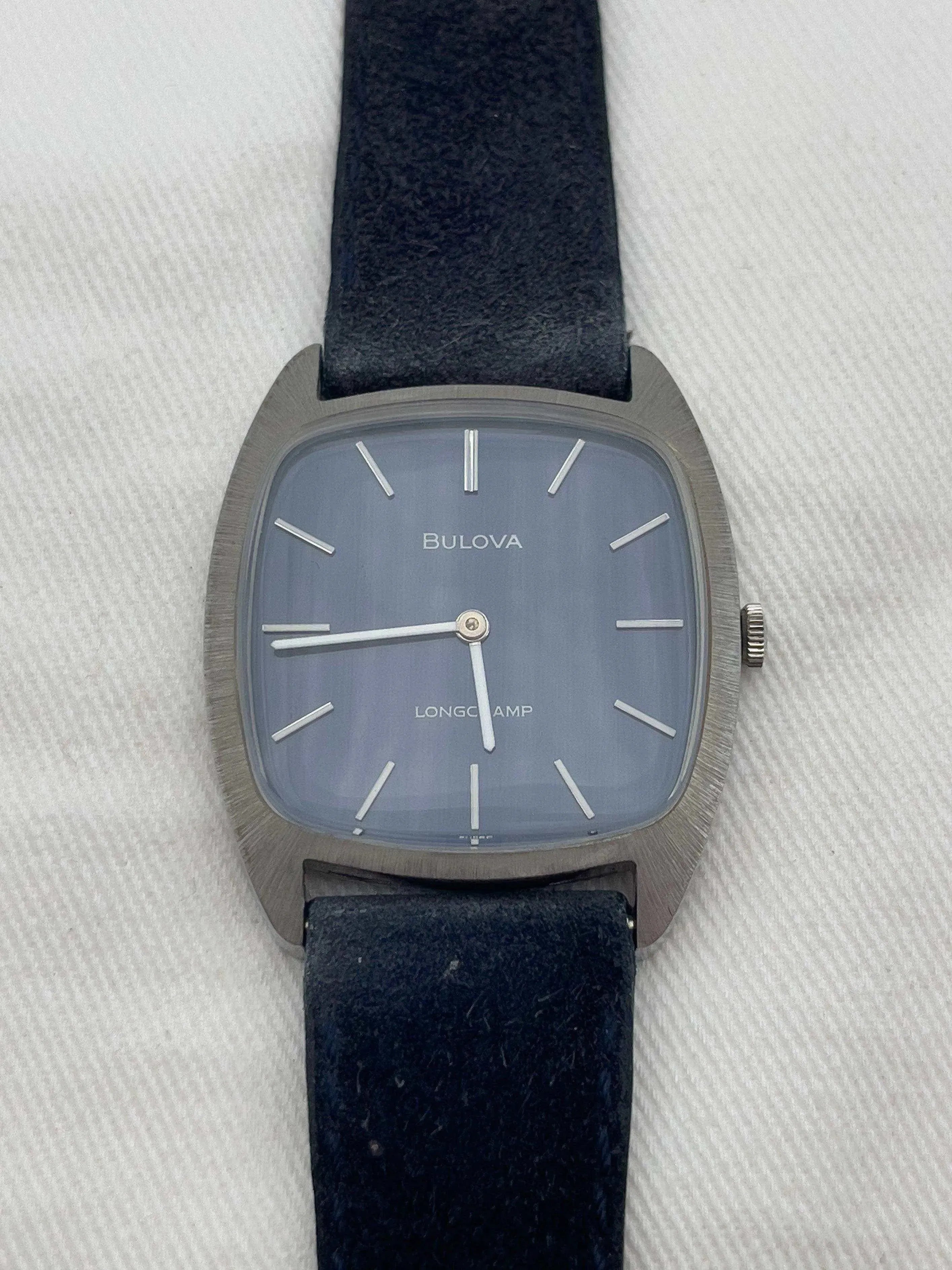 Bulova x Longtemps - Blue Dress Watch NOS + BOX - 1980’s - Atelier Victor - Vintage Shop