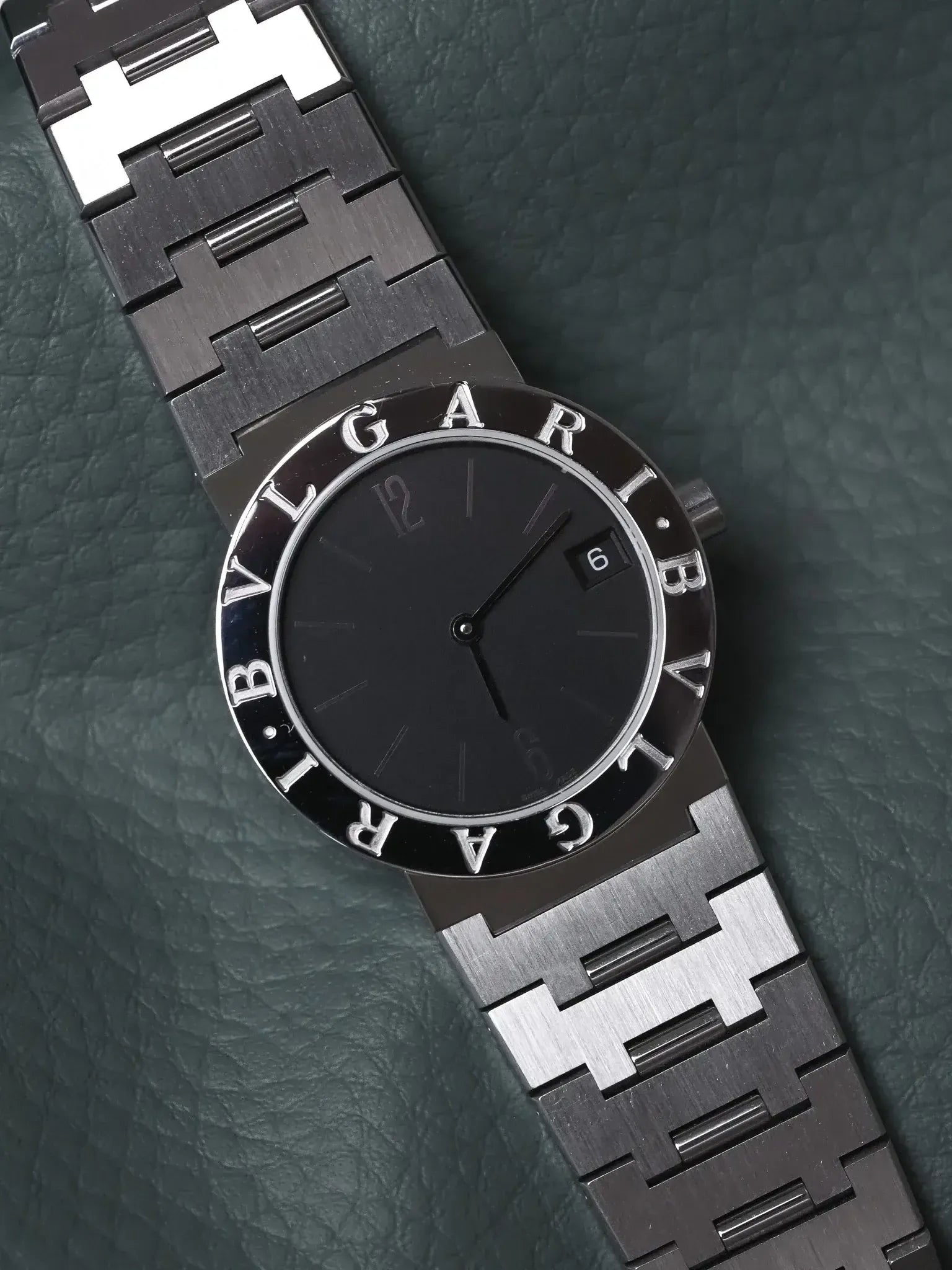Bvlgari - BB30SS Acier Cadran noir - 2000s - Atelier Victor