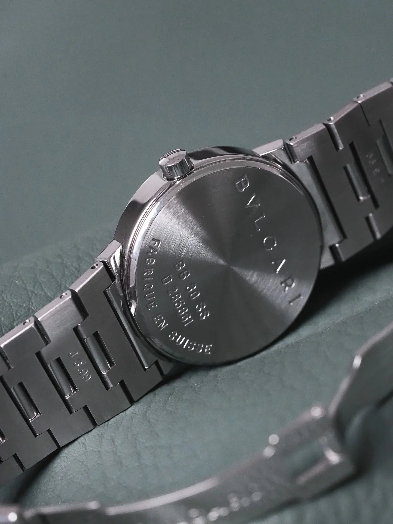 Bvlgari - BB30SS Acier Cadran noir - 2000s - Atelier Victor