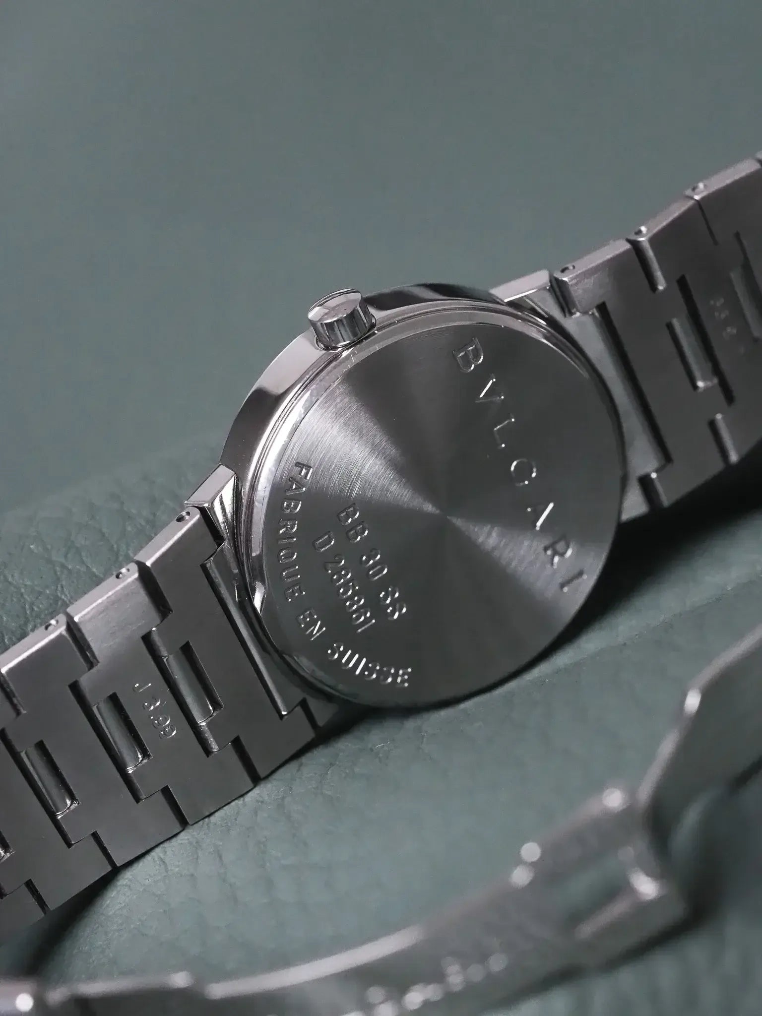 Bvlgari - BB30SS Acier Cadran noir - 2000s - Atelier Victor