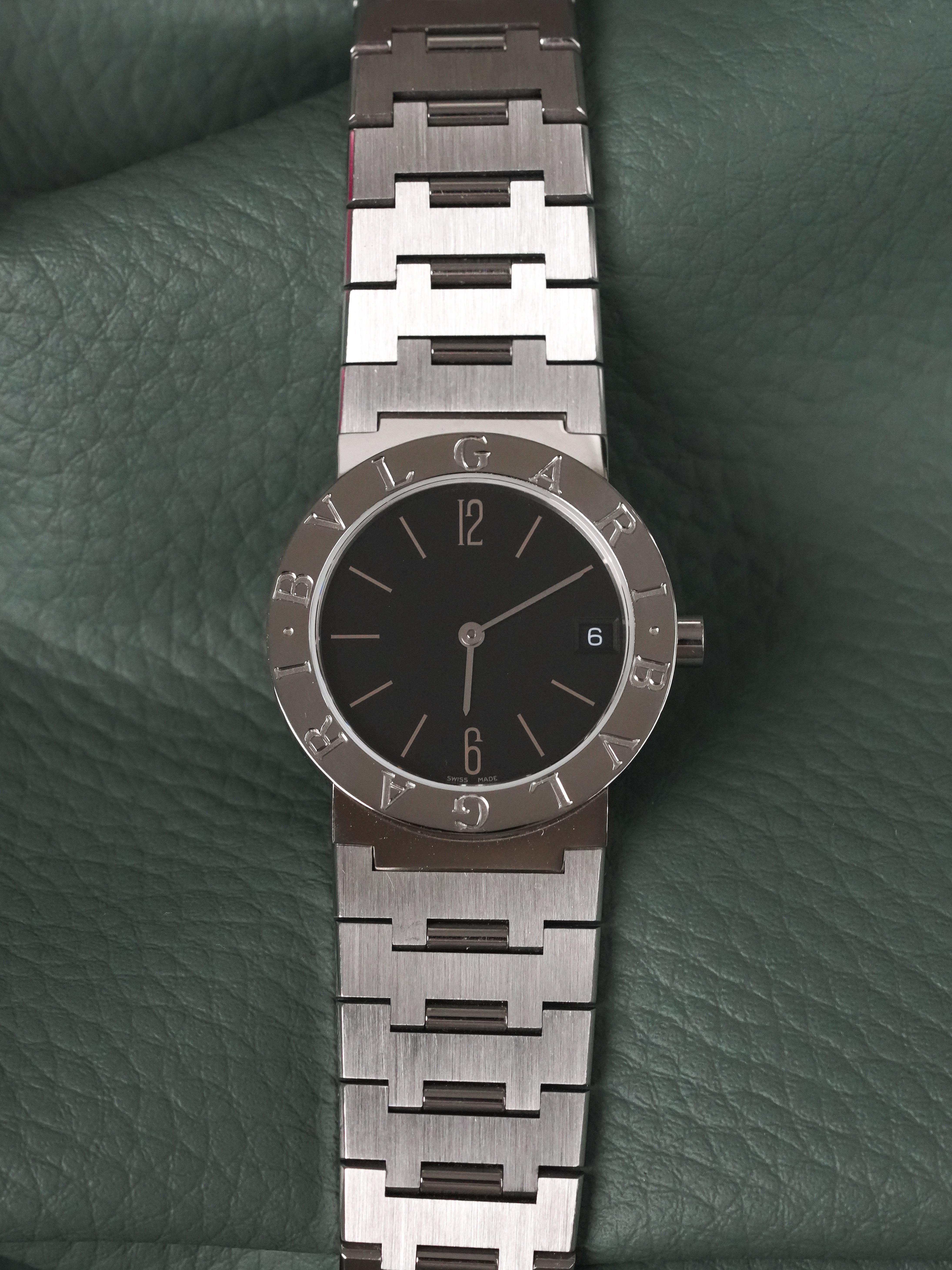 Bvlgari - BB30SS Acier Cadran noir - 2000s - Atelier Victor