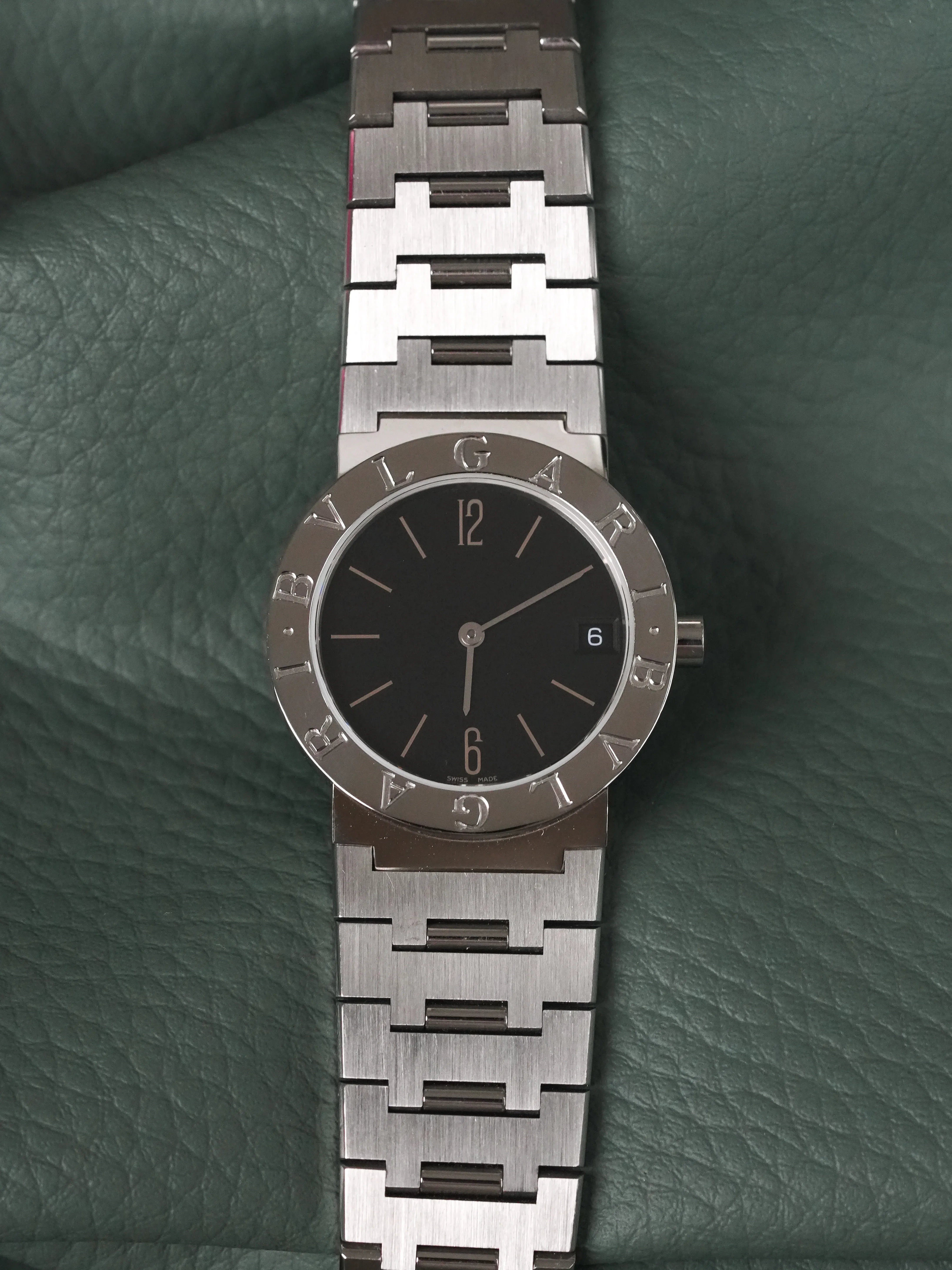 Bvlgari - BB30SS Acier Cadran noir - 2000s - Atelier Victor