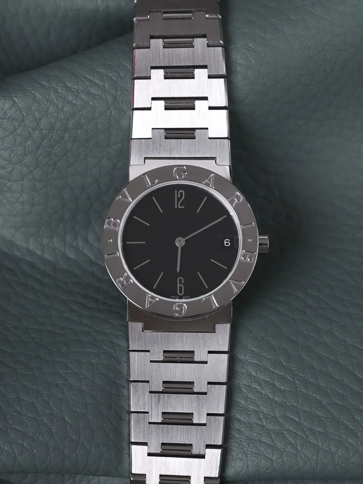 Bvlgari - BB30SS Acier Cadran noir - 2000s - Atelier Victor