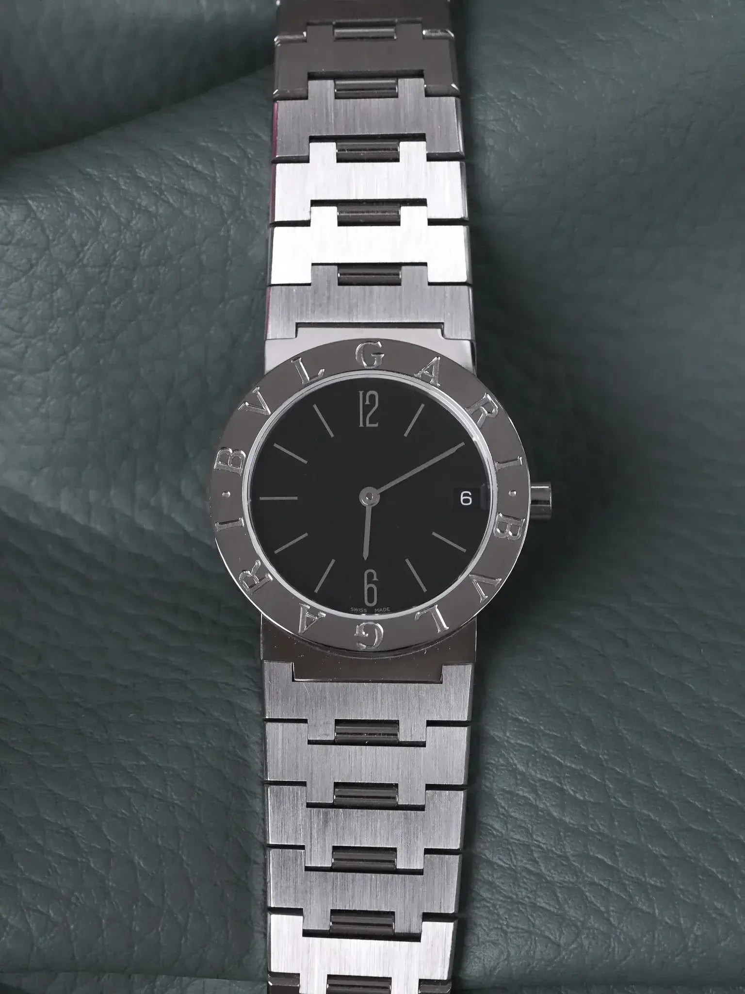 Bvlgari - BB30SS Acier Cadran noir - 2000s - Atelier Victor