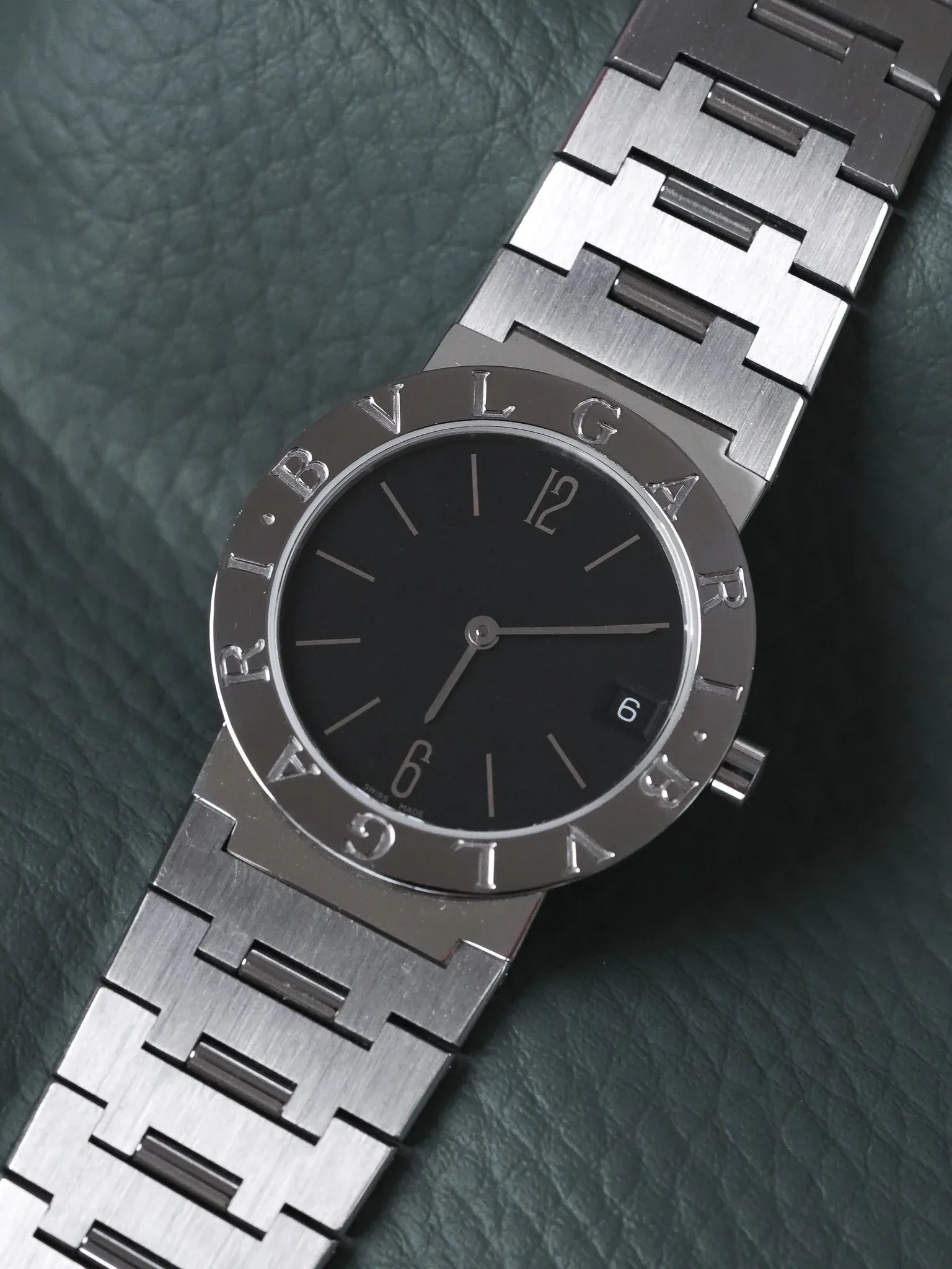 Bvlgari - BB30SS Acier Cadran noir - 2000s - Atelier Victor