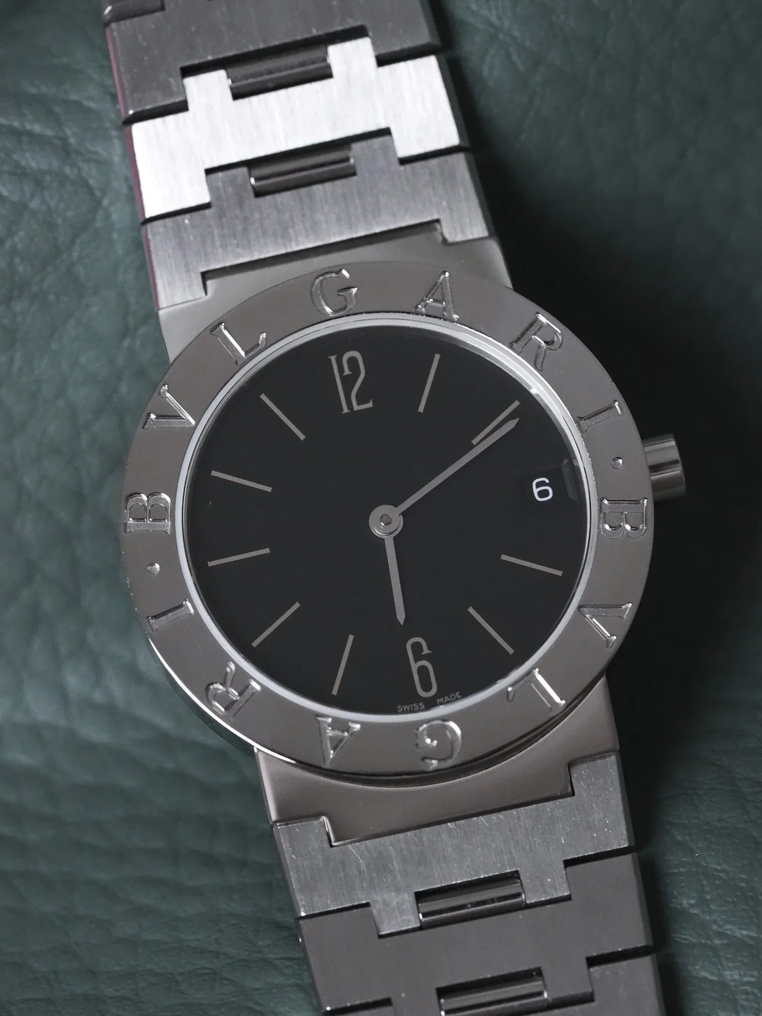 Bvlgari - BB30SS Acier Cadran noir - 2000s - Atelier Victor