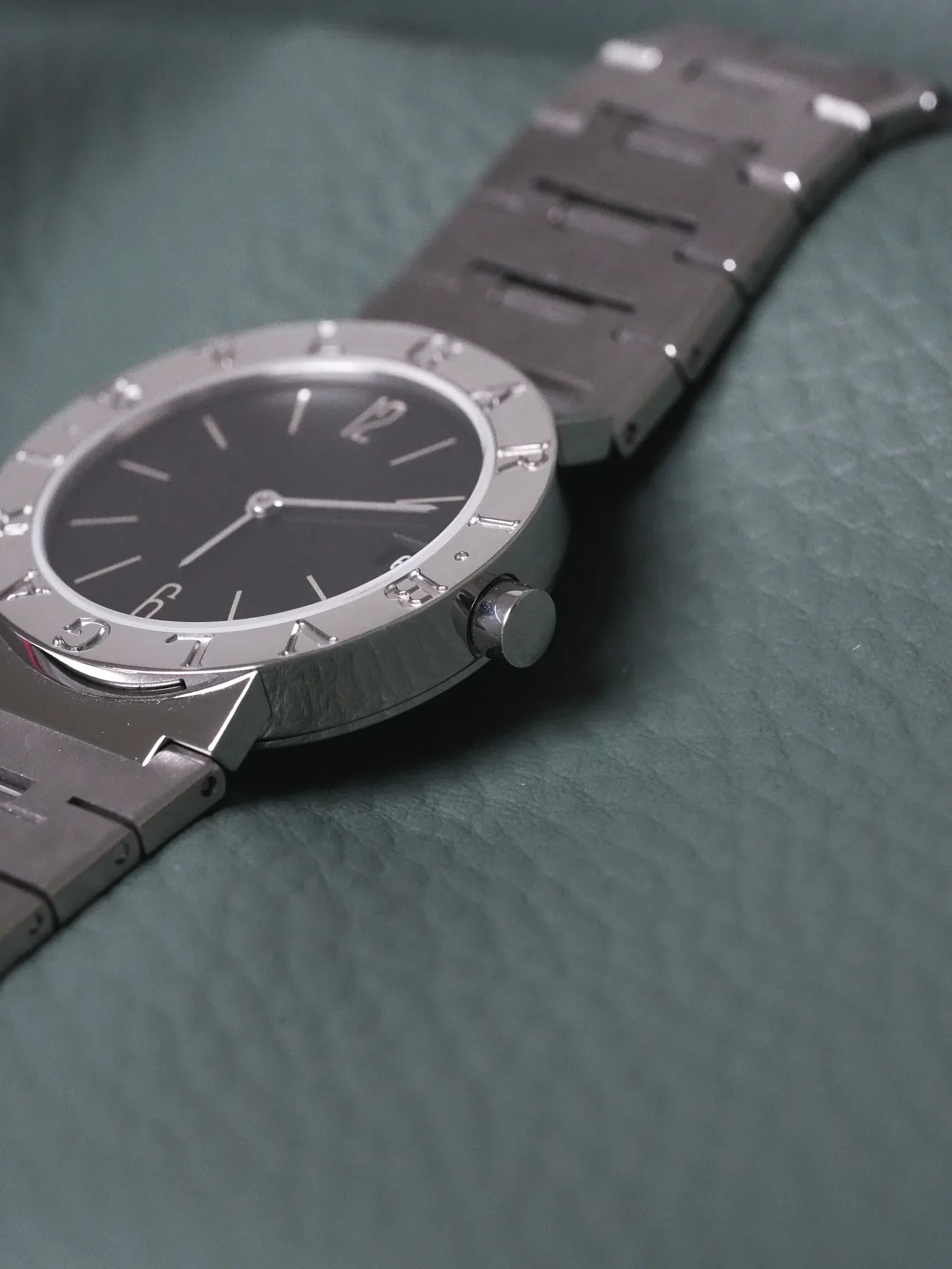 Bvlgari - BB30SS Acier Cadran noir - 2000s - Atelier Victor