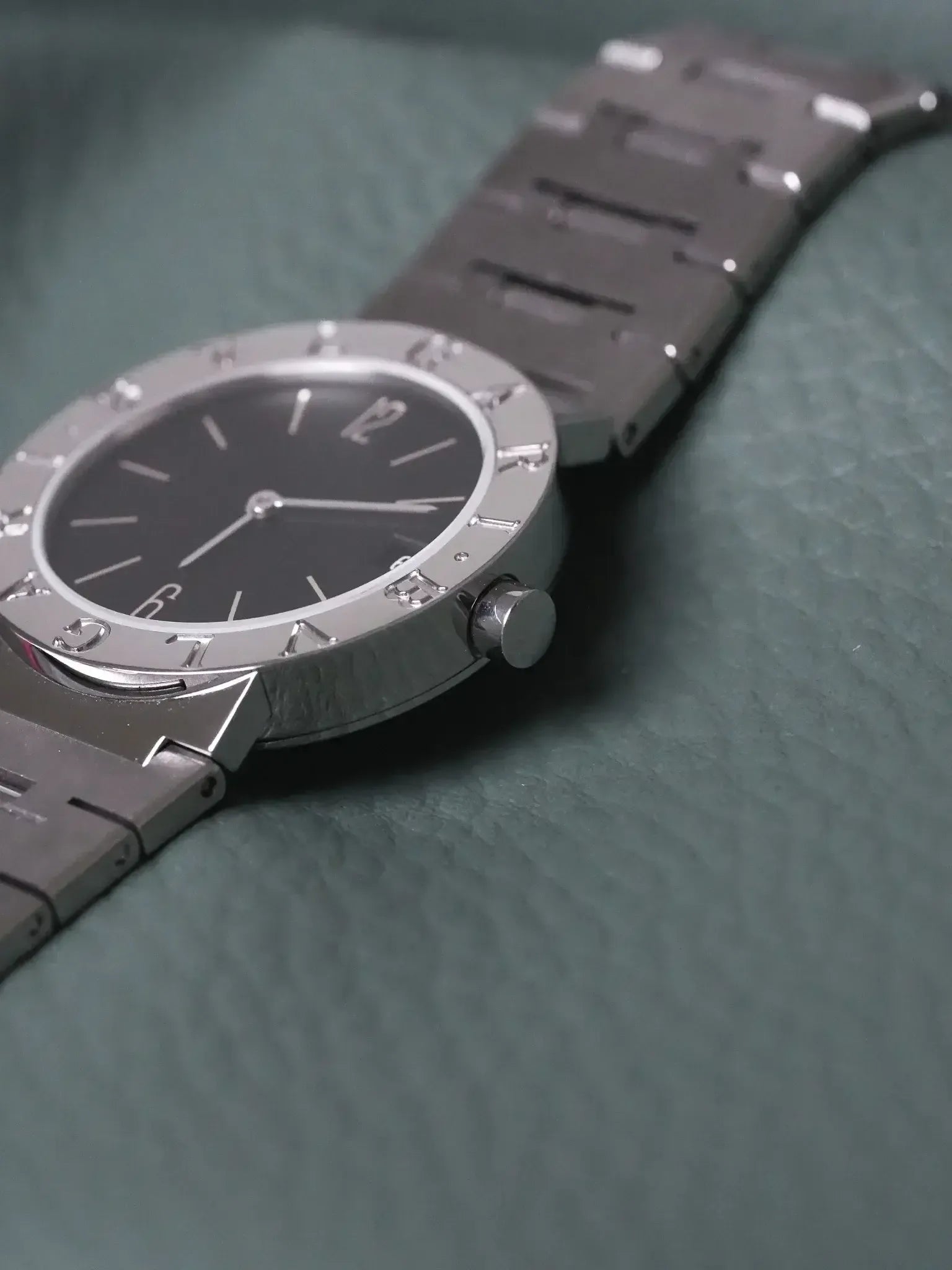 Bvlgari - BB30SS Acier Cadran noir - 2000s - Atelier Victor