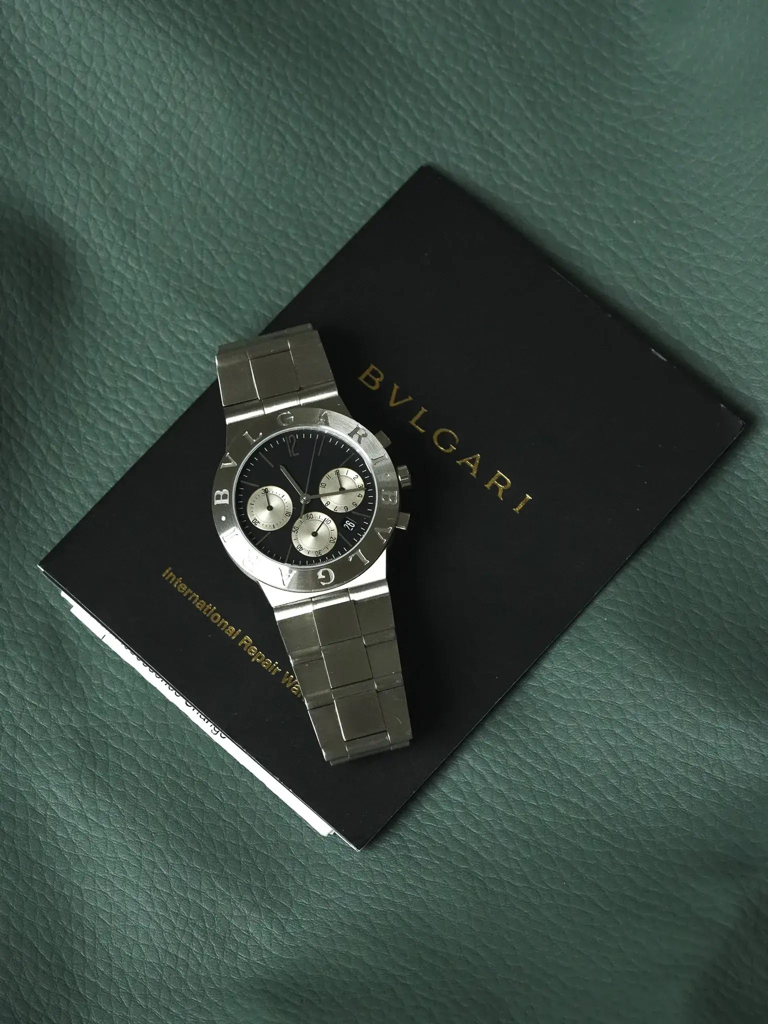 Bvlgari - Diagono Chronographe Acier Cadran Noir - papier - 2000s - Atelier Victor