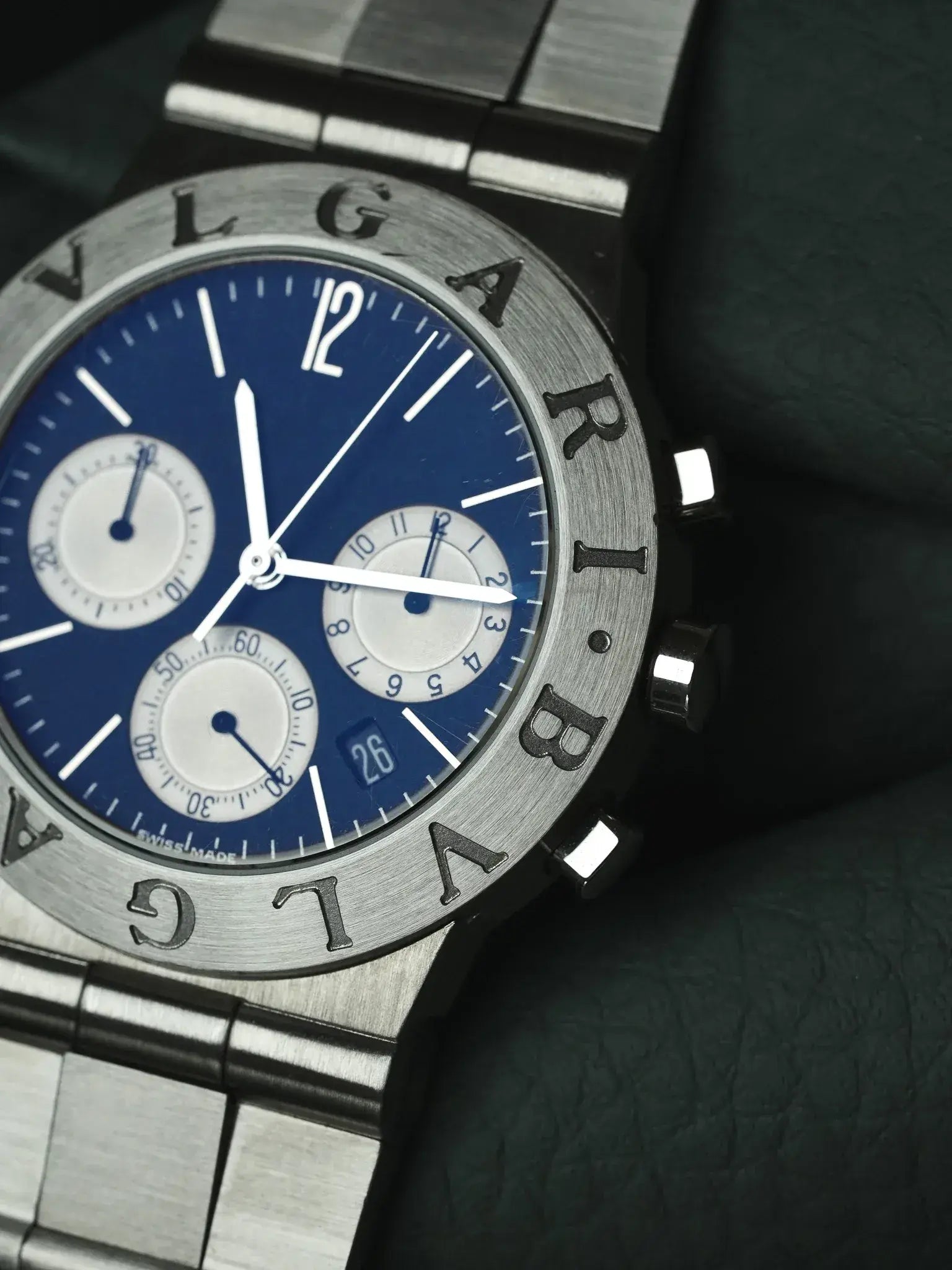 Bvlgari - Diagono Chronographe Acier Cadran Noir - papier - 2000s - Atelier Victor