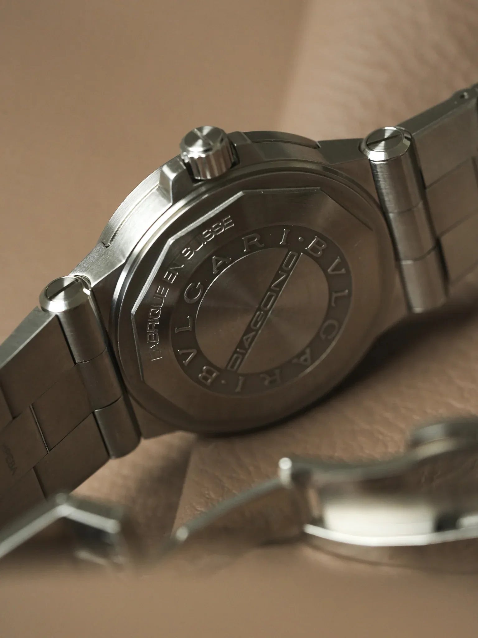 Bvlgari - Diagono DG35S Acero Automático Dial Negro Clous de Paris - Años 2010