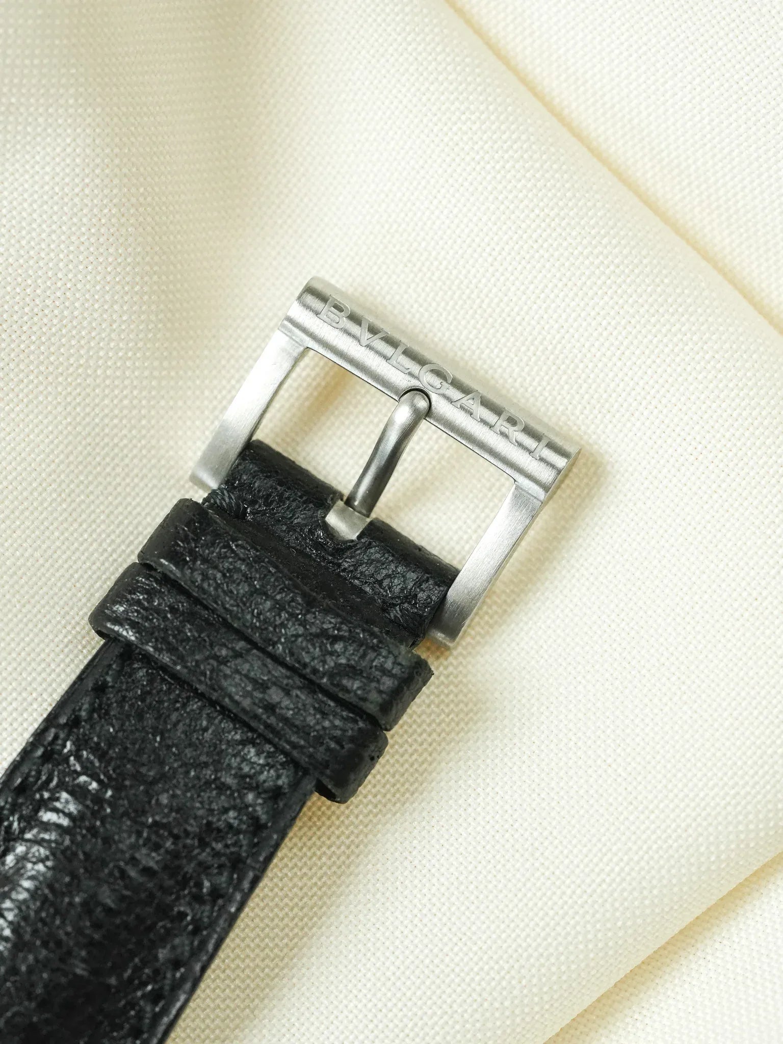 Bvlgari - Diagono LCV35S Cuir automatique cadran blanc - 2000s - Atelier Victor