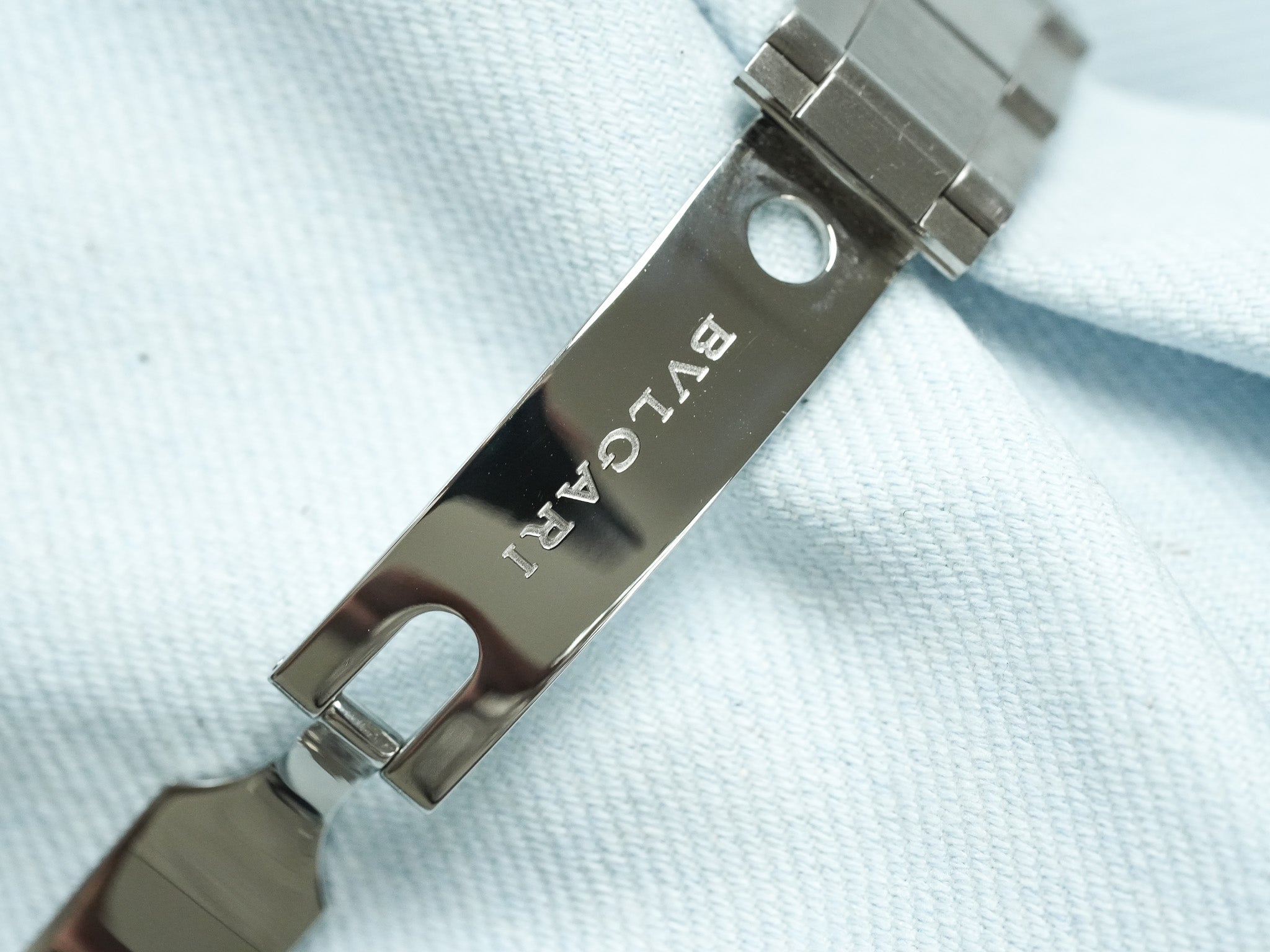 Bvlgari - LCV35S Diagono Automatique Acier Cadran blanc - 2000s - Atelier Victor - Vintage Shop