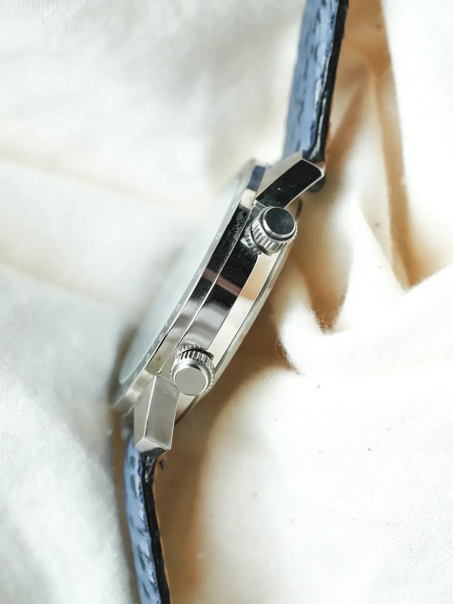 Cadet - Chronographe Acier Bleu - NOS - 1980s - Atelier Victor