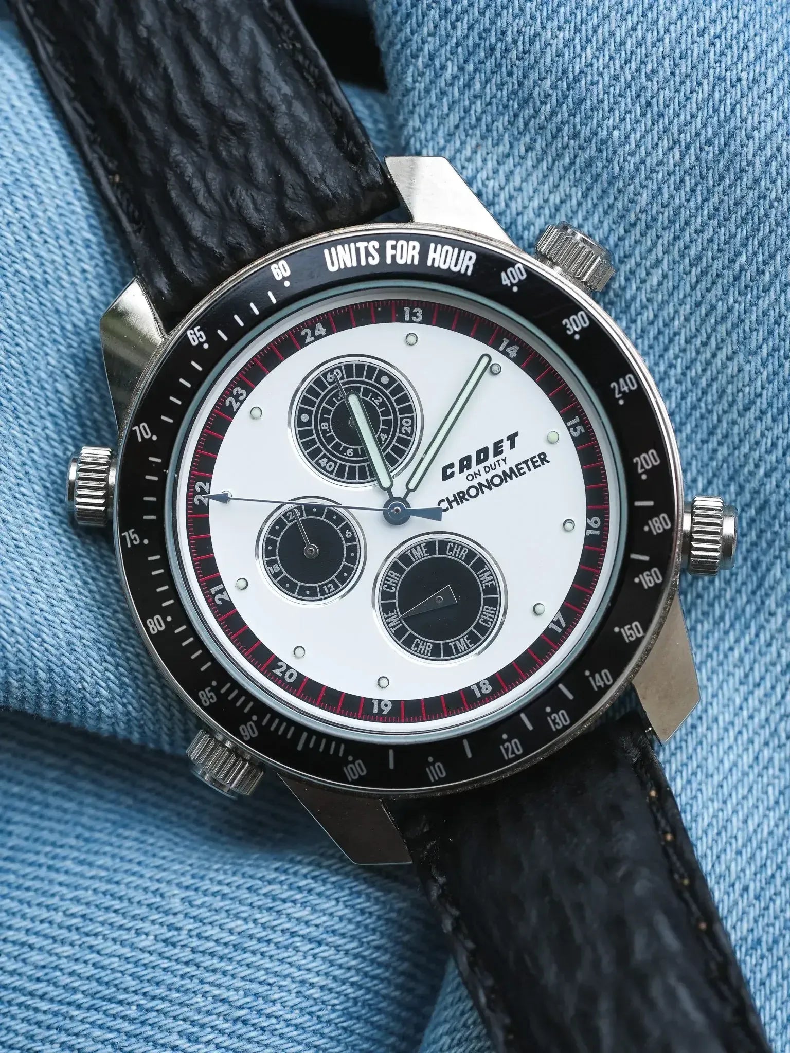 Cadet - Chronographe Panda multifonctions - NOS - 1980s - Atelier Victor