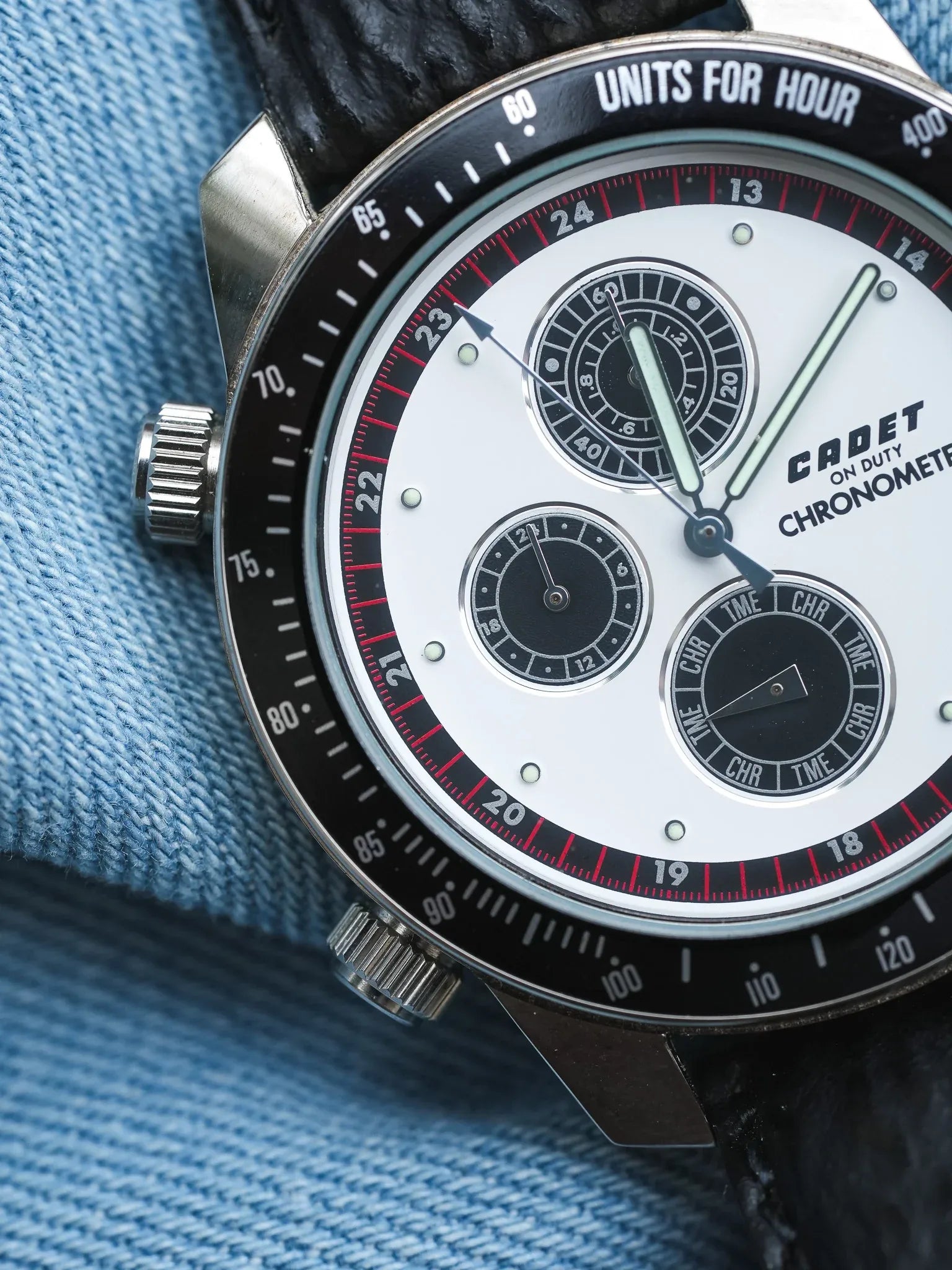 Cadet - Chronographe Panda multifonctions - NOS - 1980s - Atelier Victor