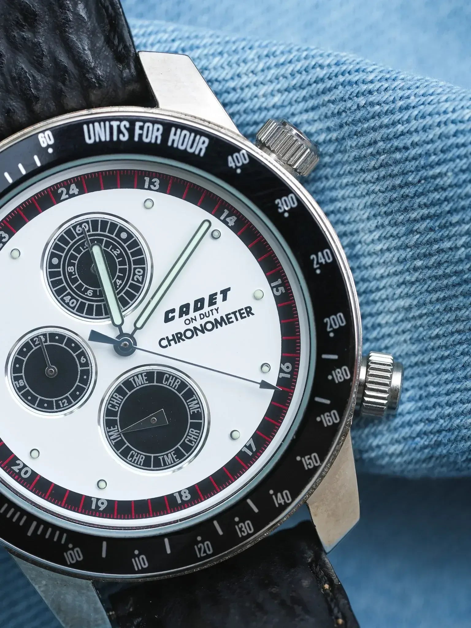 Cadet - Chronographe Panda multifonctions - NOS - 1980s - Atelier Victor